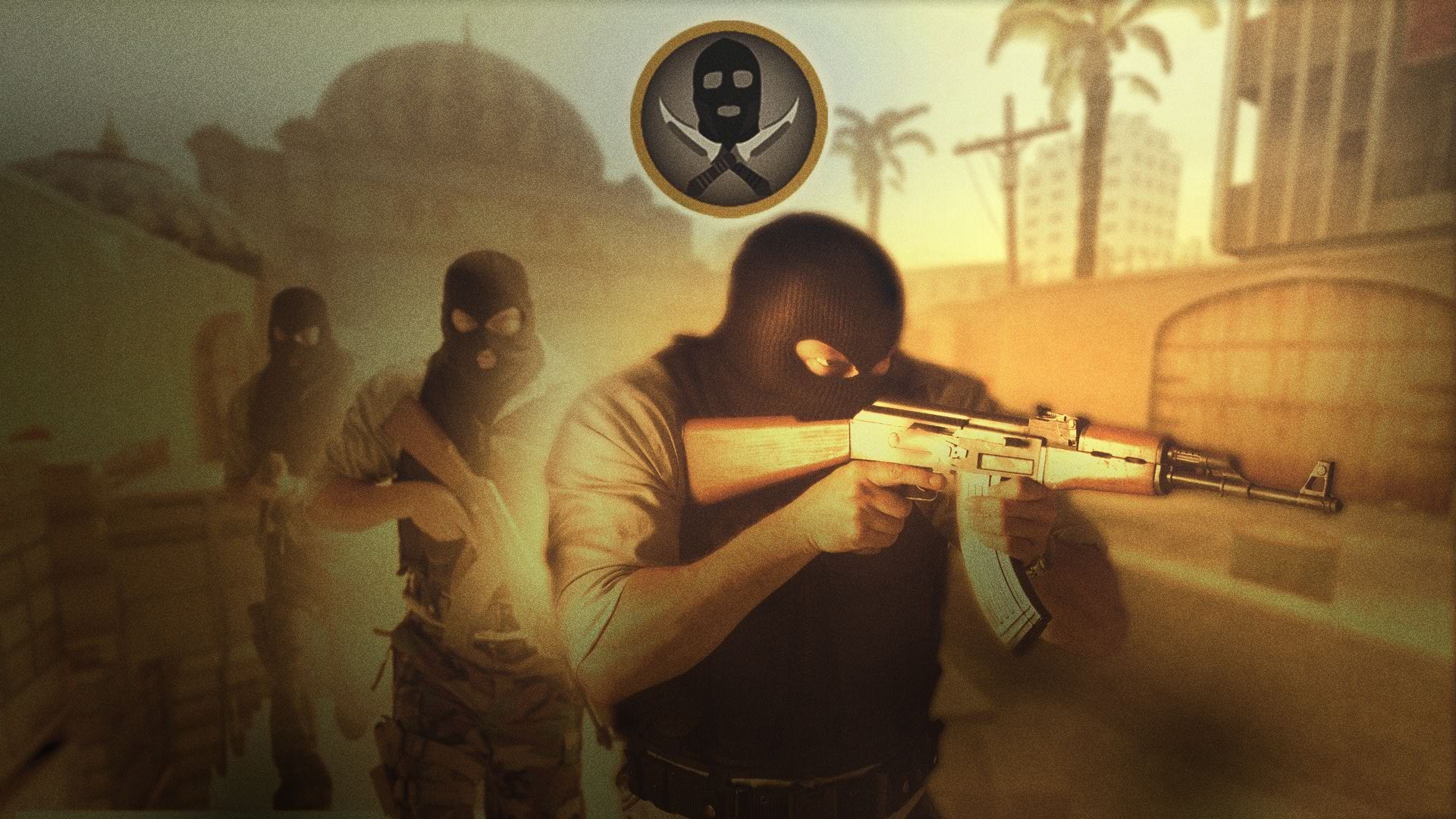 CS:GO, Terroristi, AK-47, Dust II, Full HD, sfondo desktop