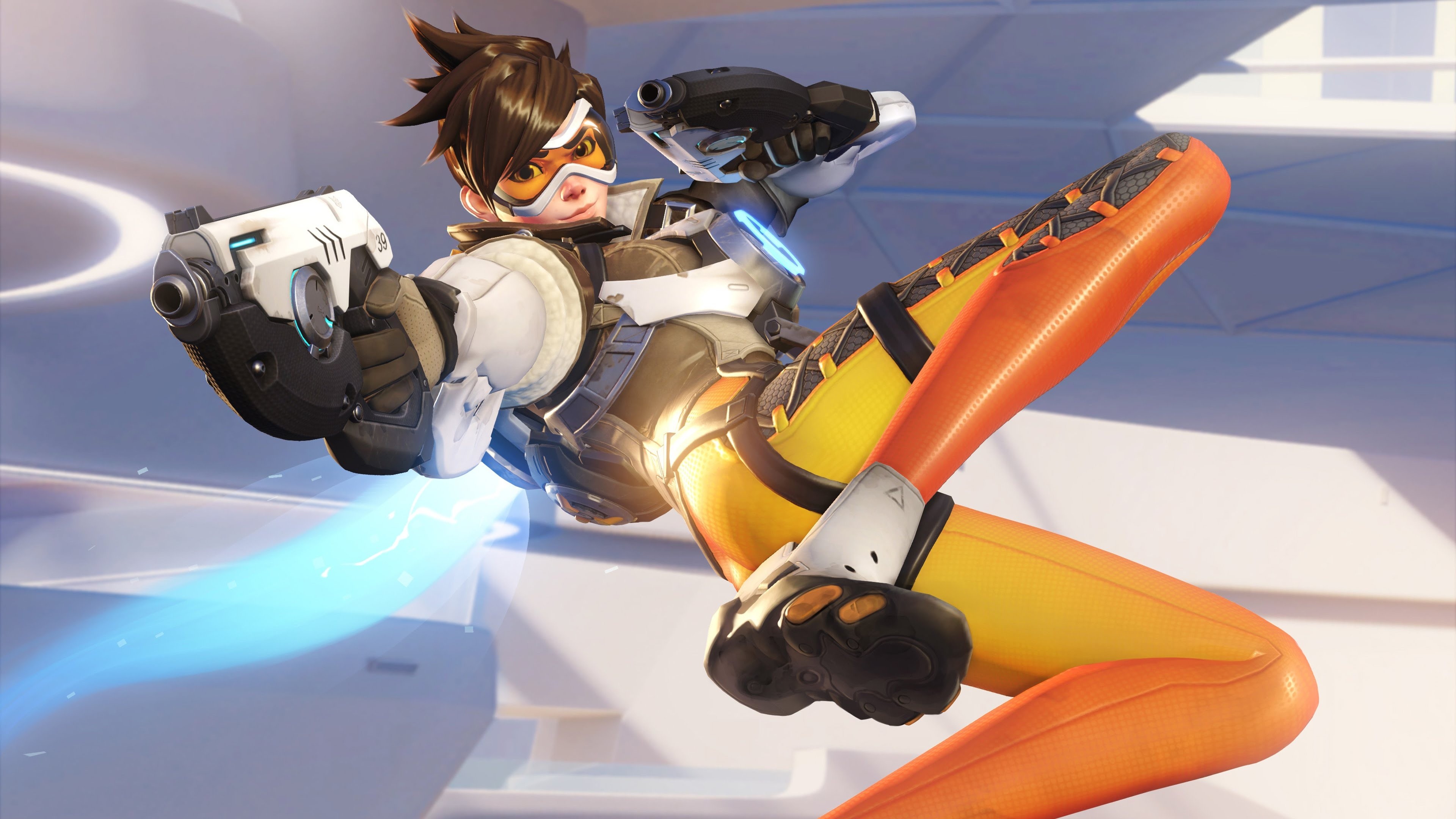Tracer, Overwatch, Blizzard, Pistole, immagine di sfondo PC
