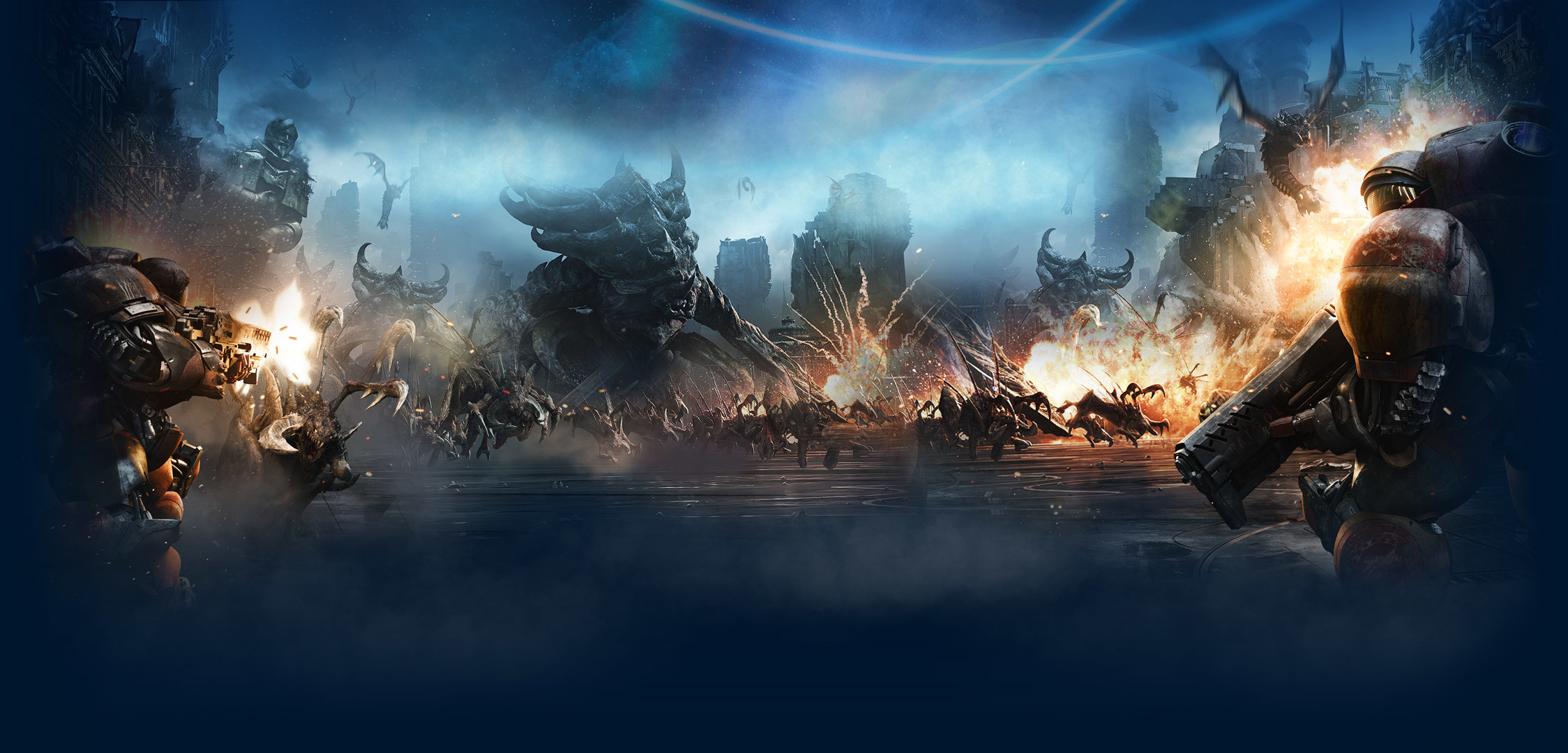 StarCraft II, Terran, Zerg, Battaglia, Blu, Full HD, sfondo Windows 11