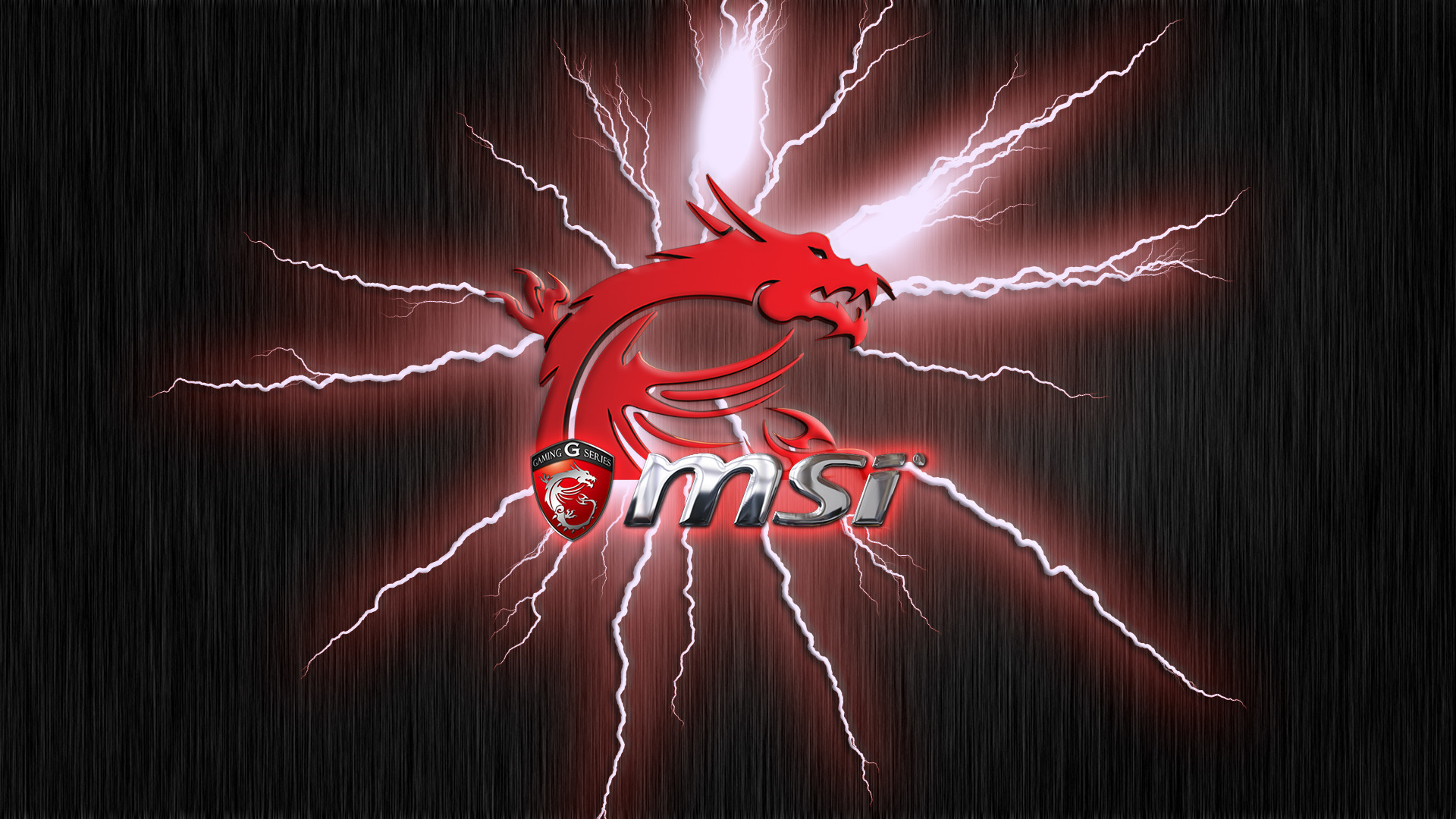 MSI, Drago, Fulmini, Logo MSI, Full HD, sfondo per PC e portatile