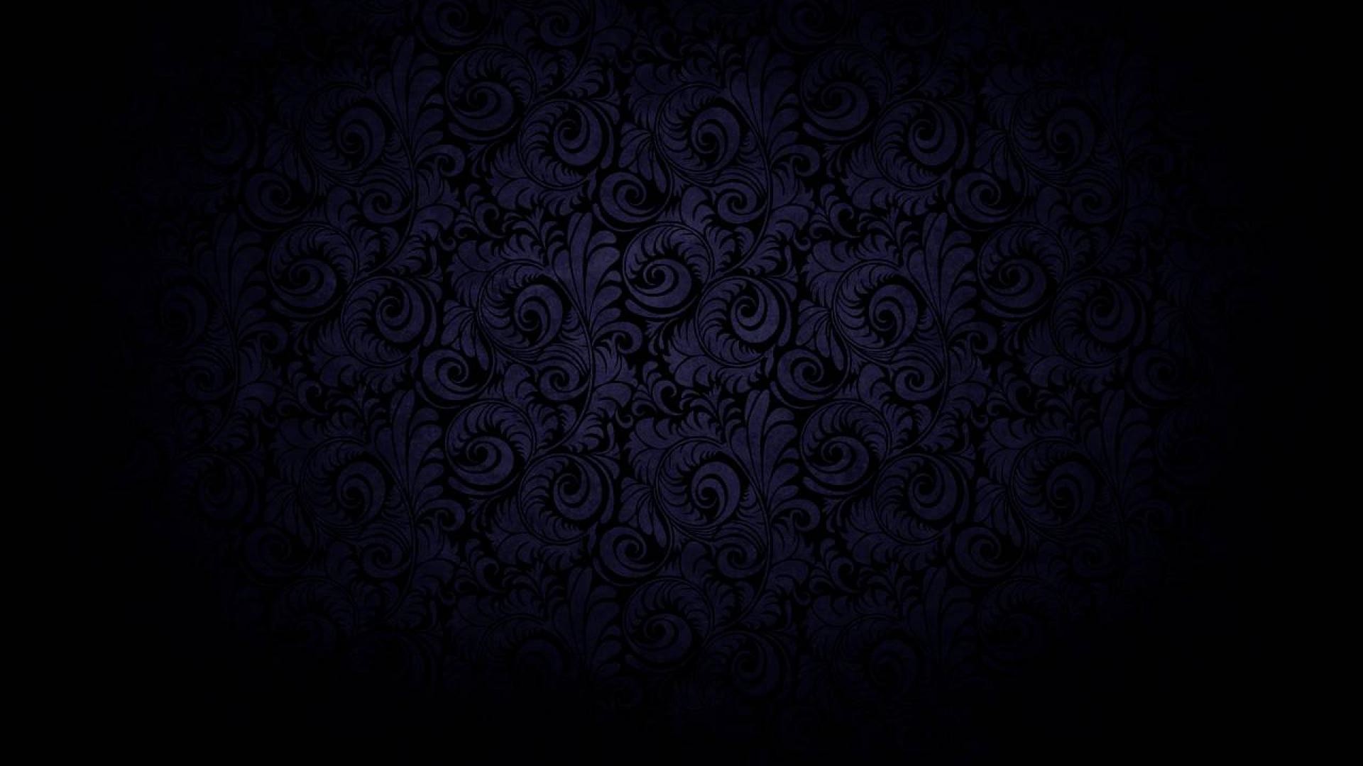 Motivo floreale, Viola scuro, Nero, Damascato, 16:9 Full HD, sfondo widescreen