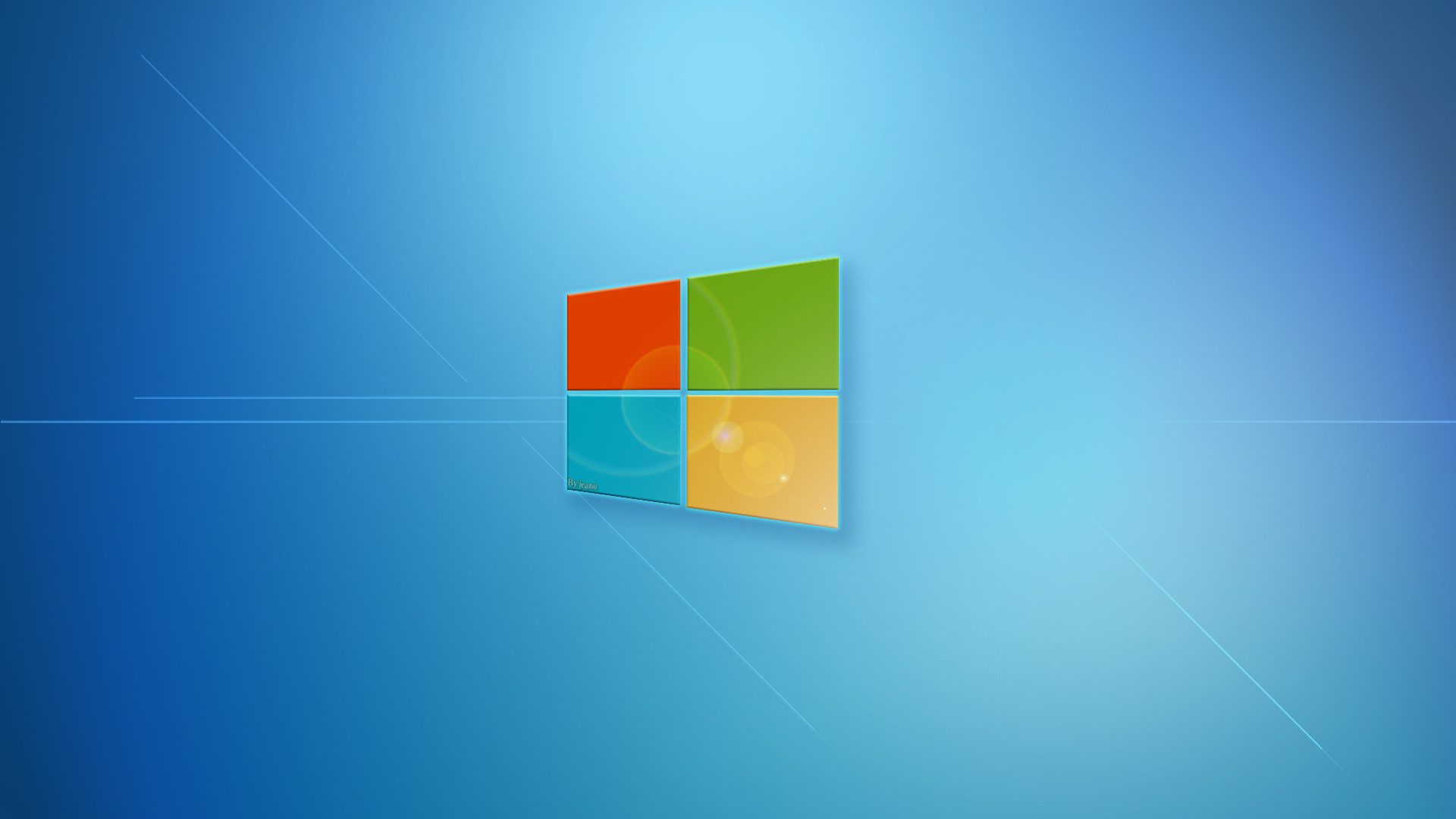 Logo Windows, Microsoft, Azzurro, Full HD, wallpaper per PC