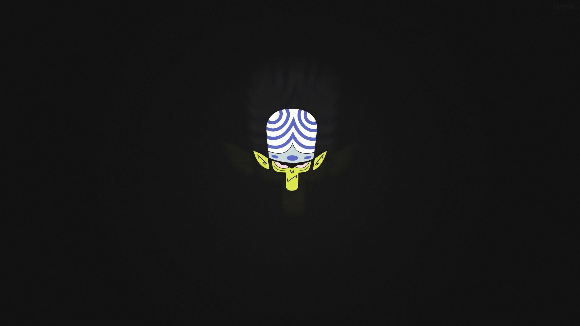 Mojo Jojo, Superchicche, Minimalista, Sfondo nero, 1920x1080, wallpaper desktop