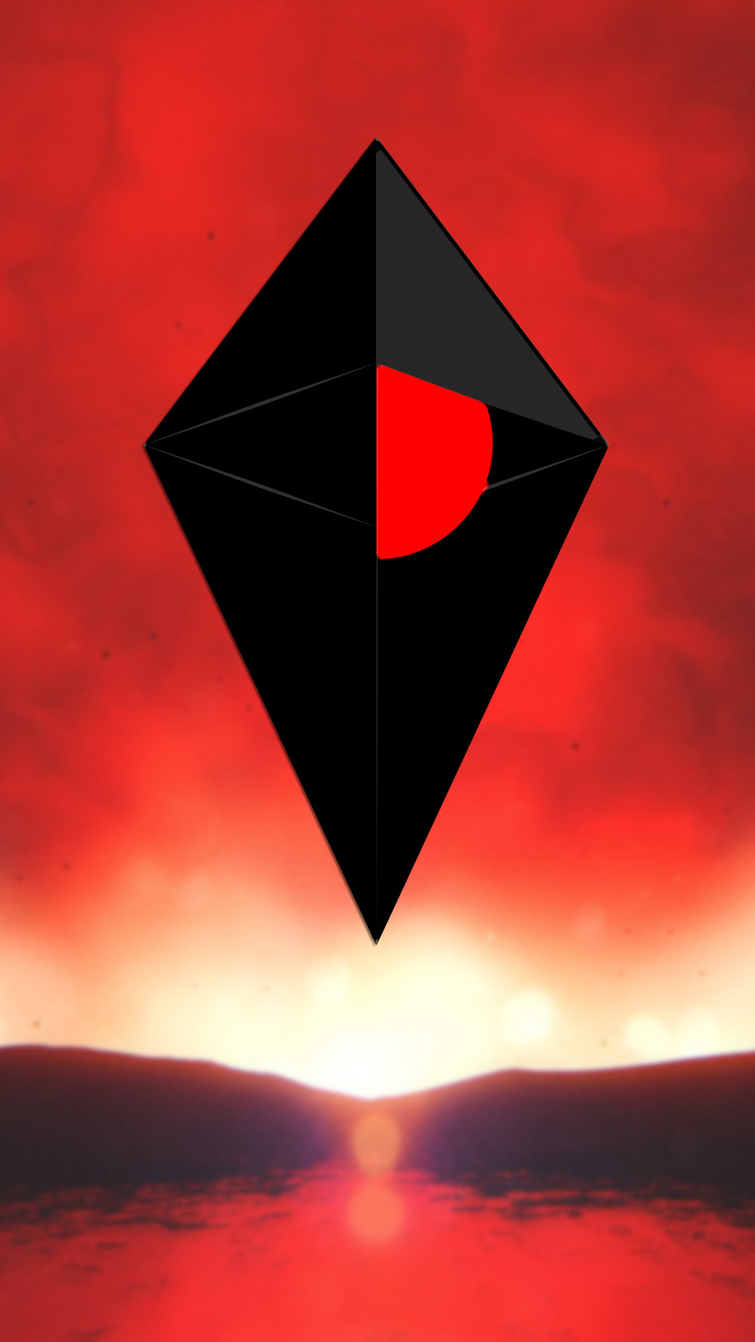 No Man's Sky, Atlas, Rosso, Poster verticale, Full HD, wallpaper per smartphone