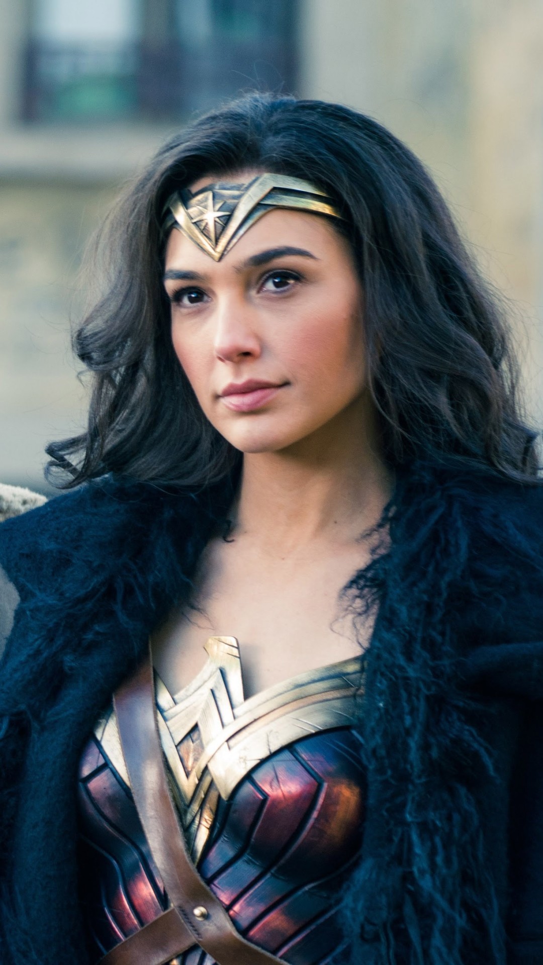 Wonder Woman, Gal Gadot, Diadema, Ritratto, Full HD, sfondo per smartphone
