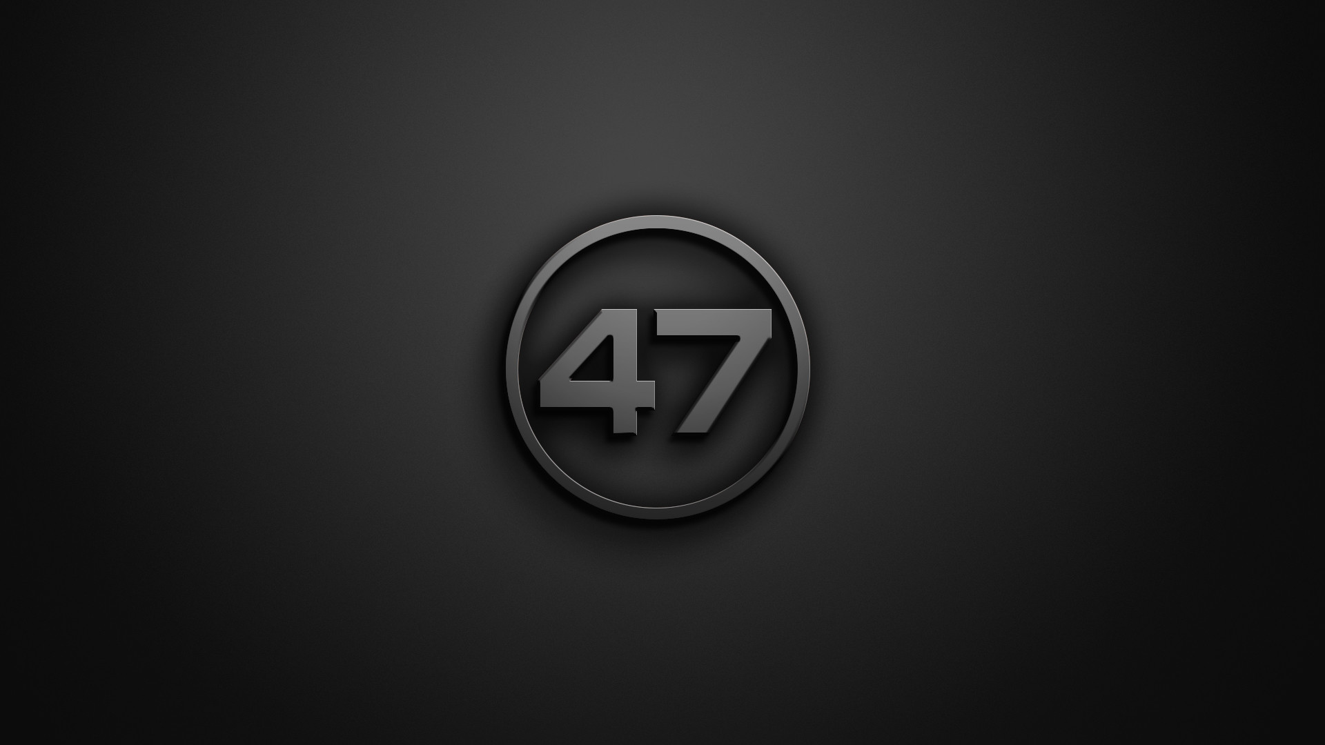 Agente 47, Hitman, Logo, Grigio, Full HD 1080p, sfondo desktop