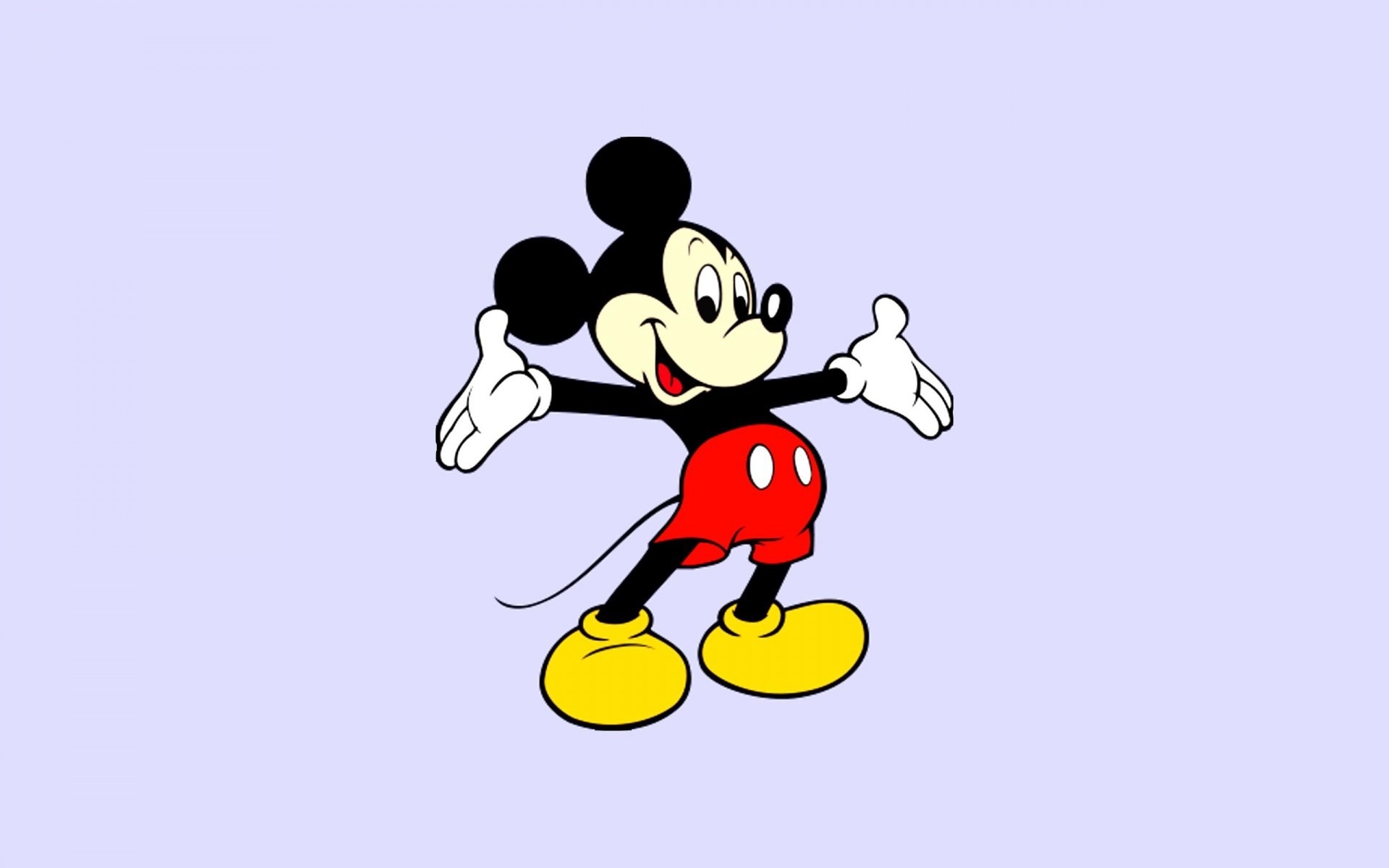 Topolino, Sfondo lilla, Minimalista, 1920x1200, wallpaper desktop