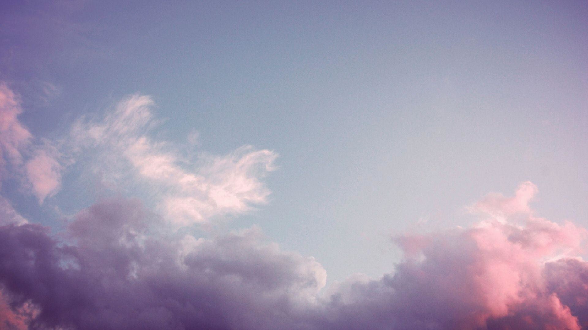 Nuvole, Cielo, Rosa, Pastello, Full HD, sfondo per PC e portatile