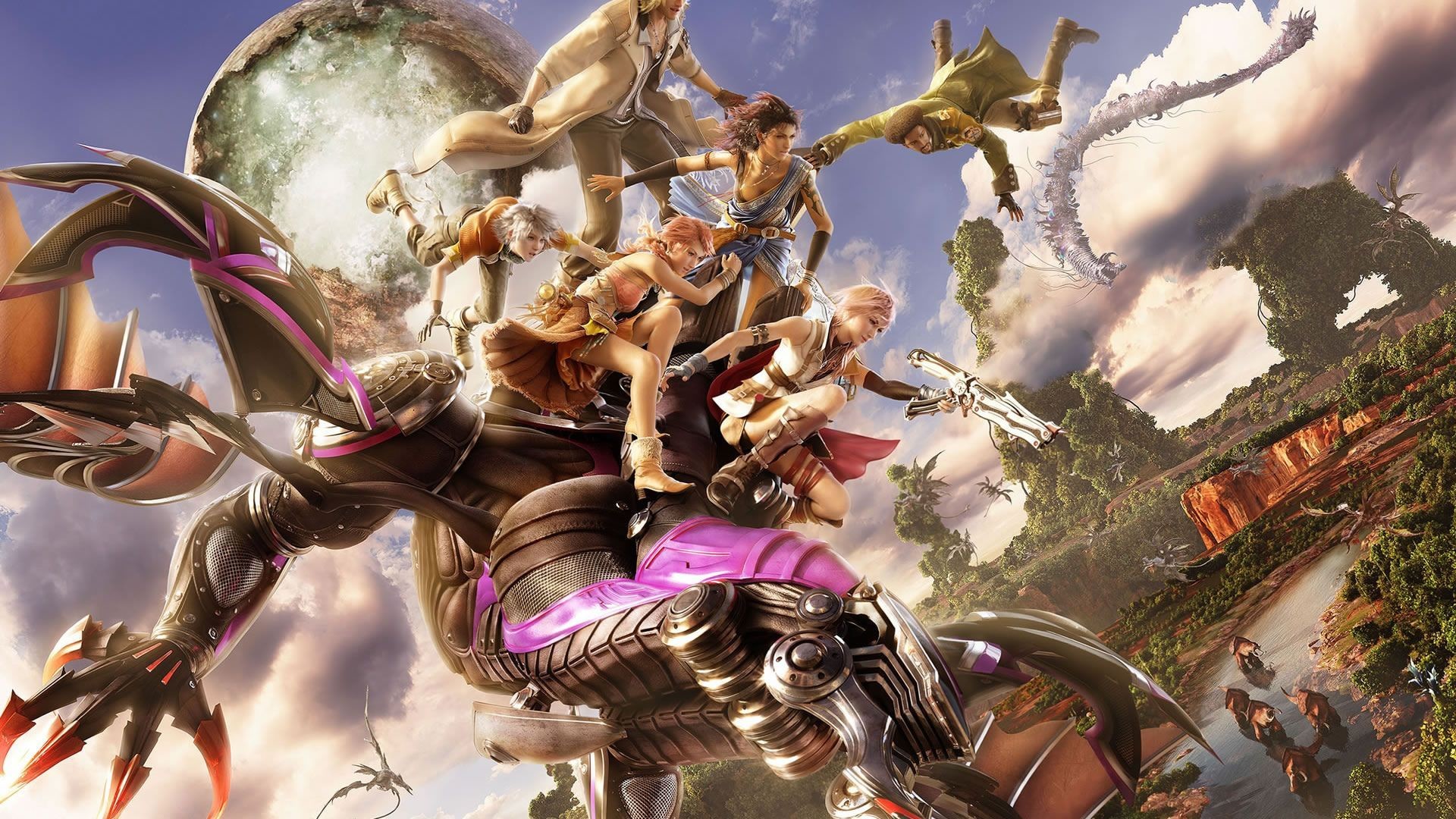 Final Fantasy XII, Bahamut, Illustrazione, Personaggi, 16:9 Full HD, wallpaper widescreen