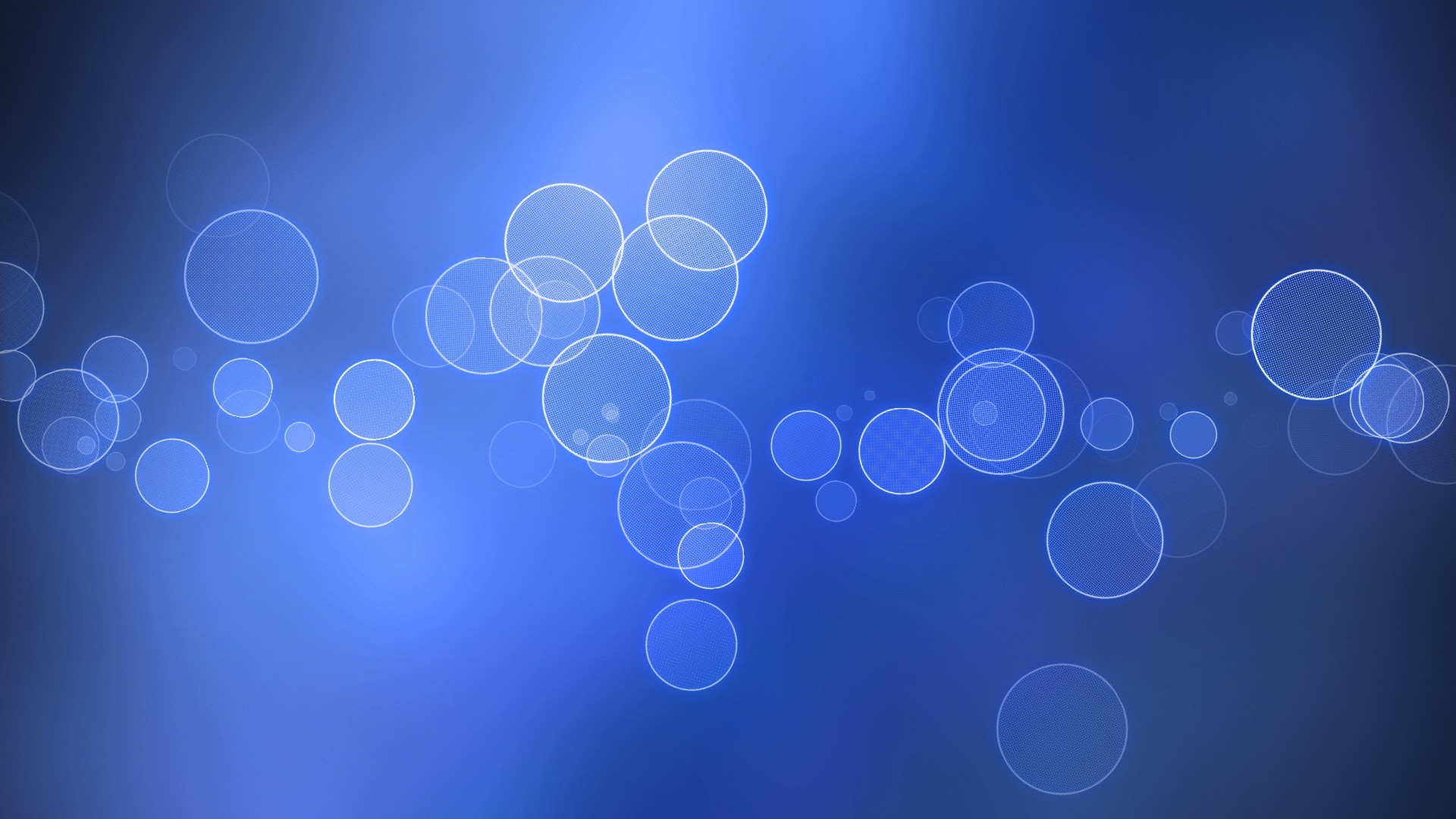 Cerchi, Bokeh, Blu, 16:9 Full HD, sfondo widescreen
