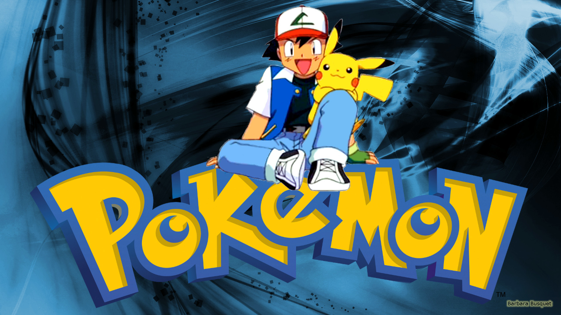 Ash Ketchum, Pikachu, Logo Pokémon, Pokémon, Full HD, sfondo per PC e portatile