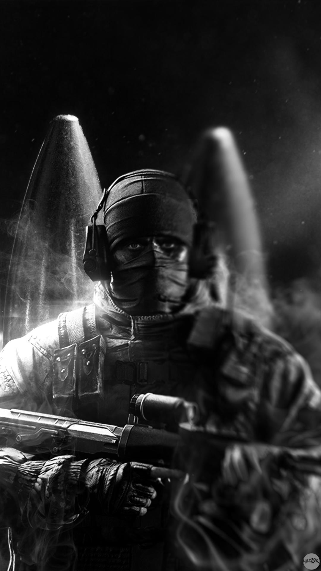 Rainbow Six Siege, Operatore, Bianco e nero, Elmetto, 1080x1920, schermata di blocco iPhone