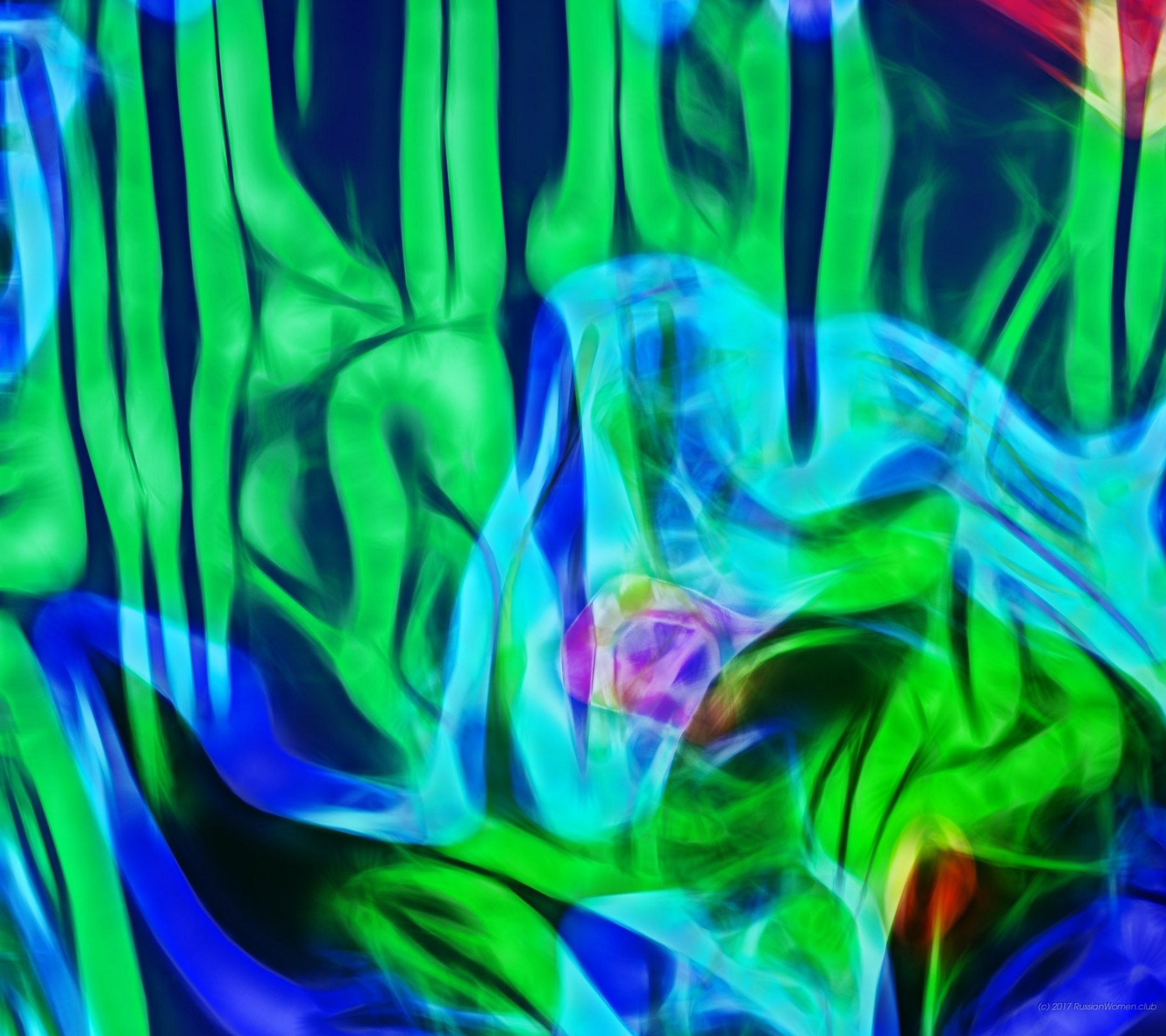 Linee fluide, Verde, Blu, Full HD, schermata di blocco iPad