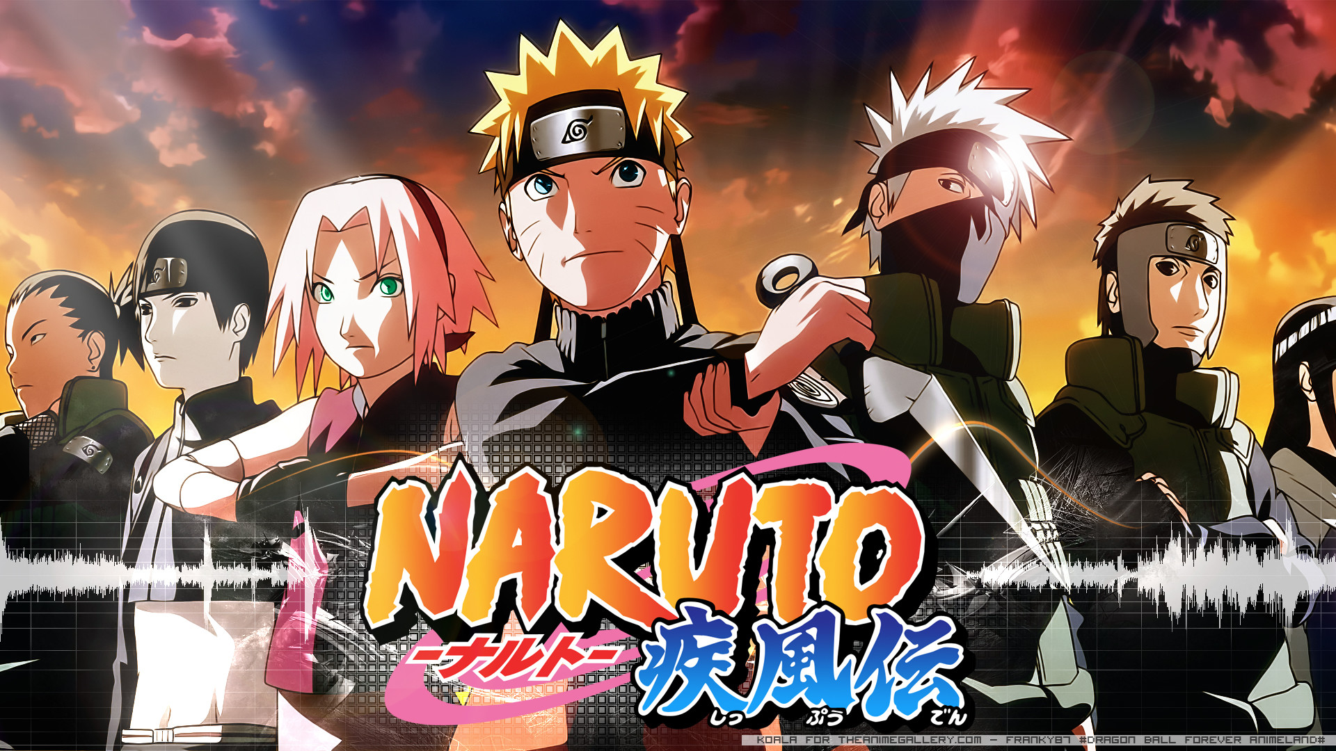 Naruto Shippuden, Naruto Uzumaki, Sakura Haruno, Kakashi Hatake, Sai, Yamato, sfondo 1080p