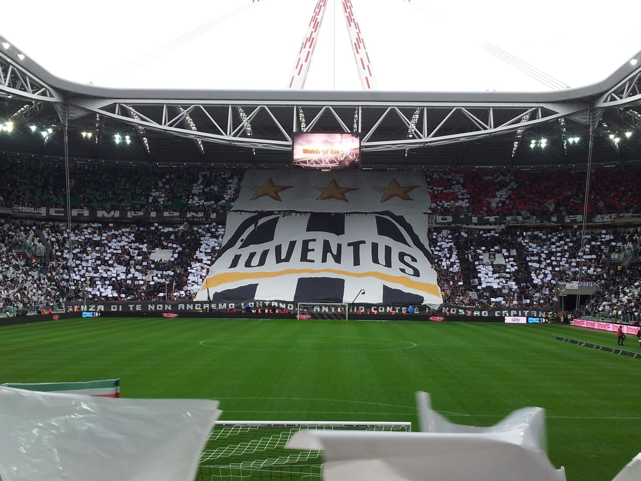 Juventus Stadium, Coreografia, Tifosi, Campo da calcio, Full HD, schermata di blocco iPad