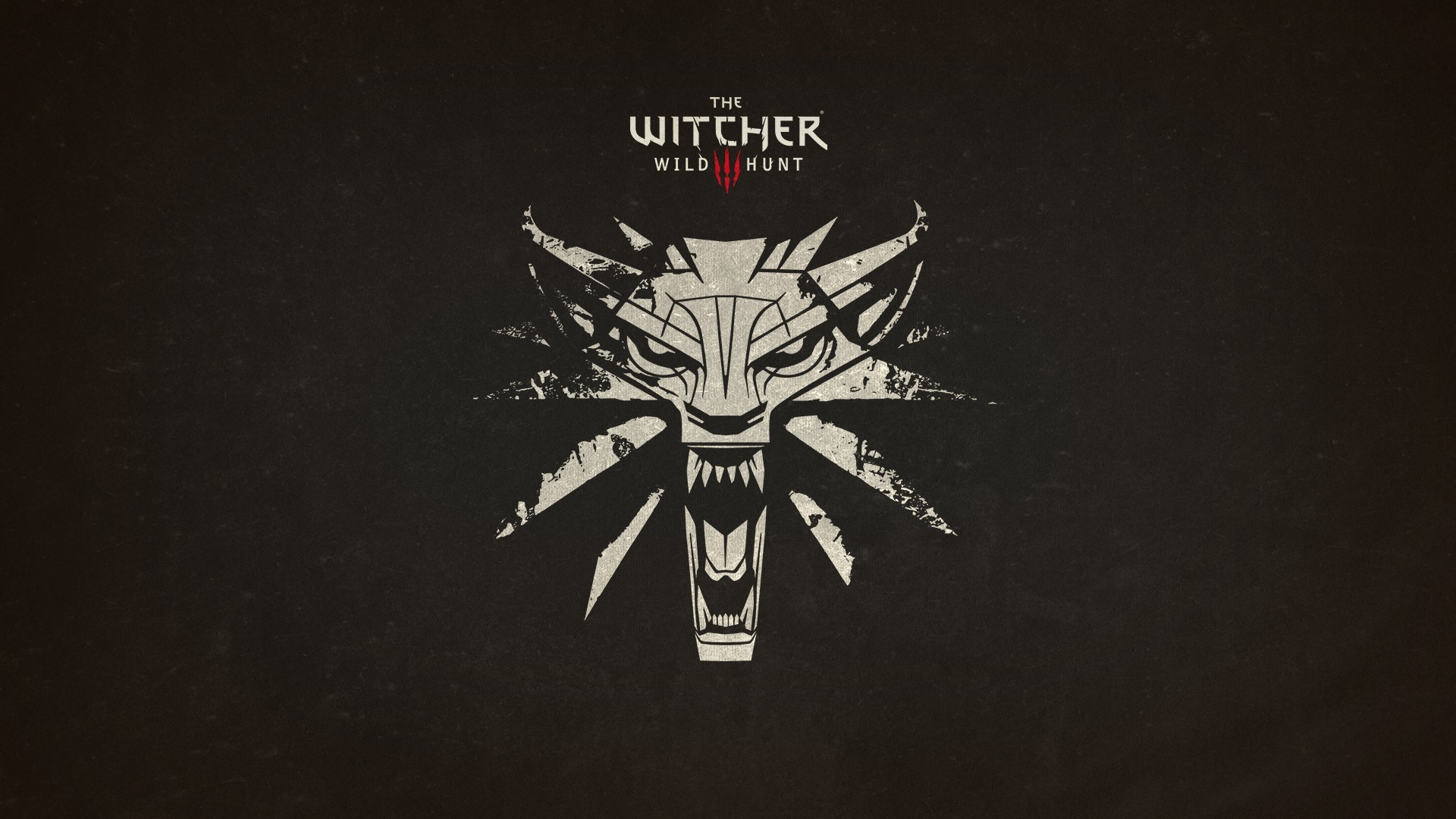 Medaglione del lupo, The Witcher 3: Wild Hunt, Logo, Marrone, 1920x1080, sfondo per PC