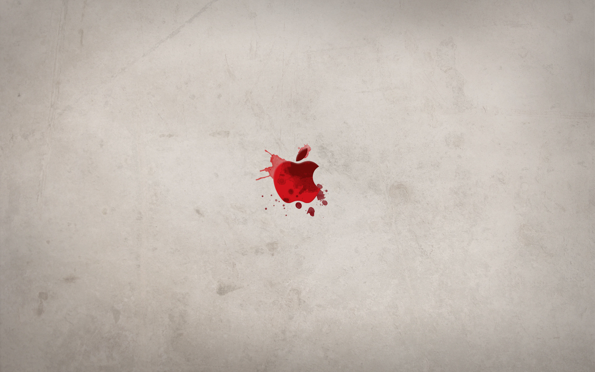 Logo Apple, Sangue, Grigio, 16:10 Full HD, sfondo widescreen