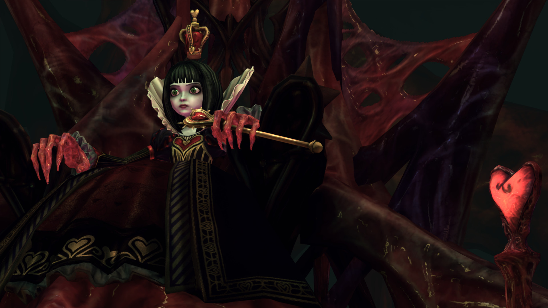 Regina Rossa, Alice: Madness Returns, Alice, Corona, Scuro, Full HD, sfondo per portatile