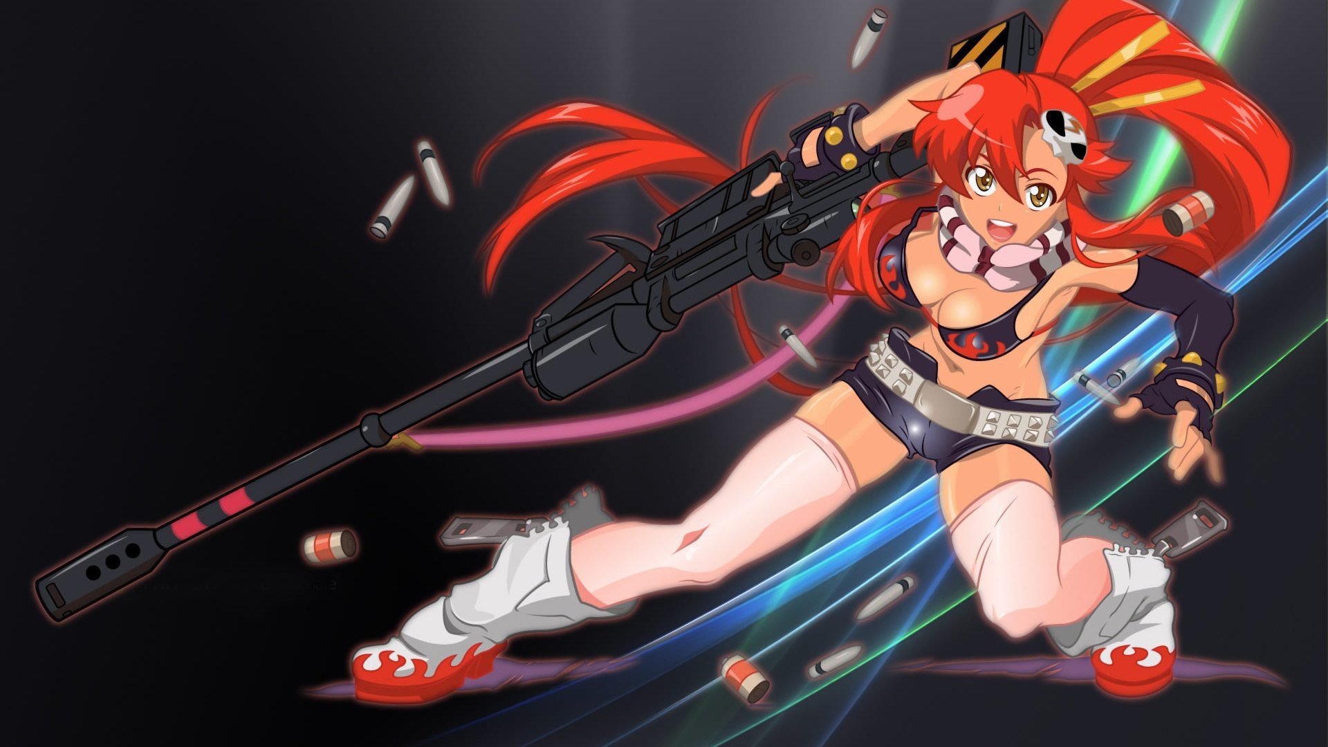 Yoko Littner, Gurren Lagann, Fucile di precisione, Bossoli, Full HD 1080p, sfondo desktop