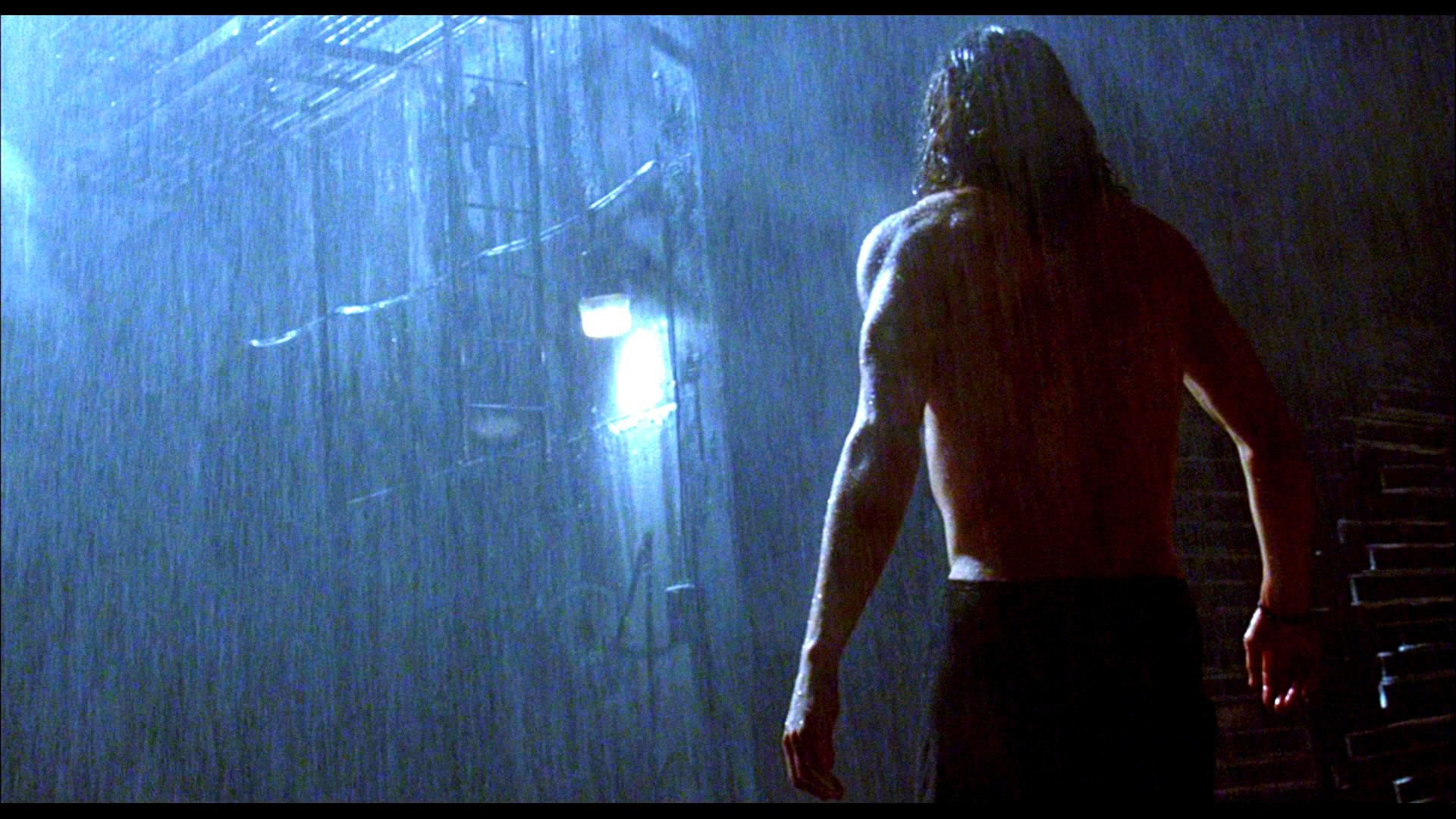 Eric Draven, Brandon Lee, Il corvo, Pioggia, Notte, 1920x1080, immagine di sfondo
