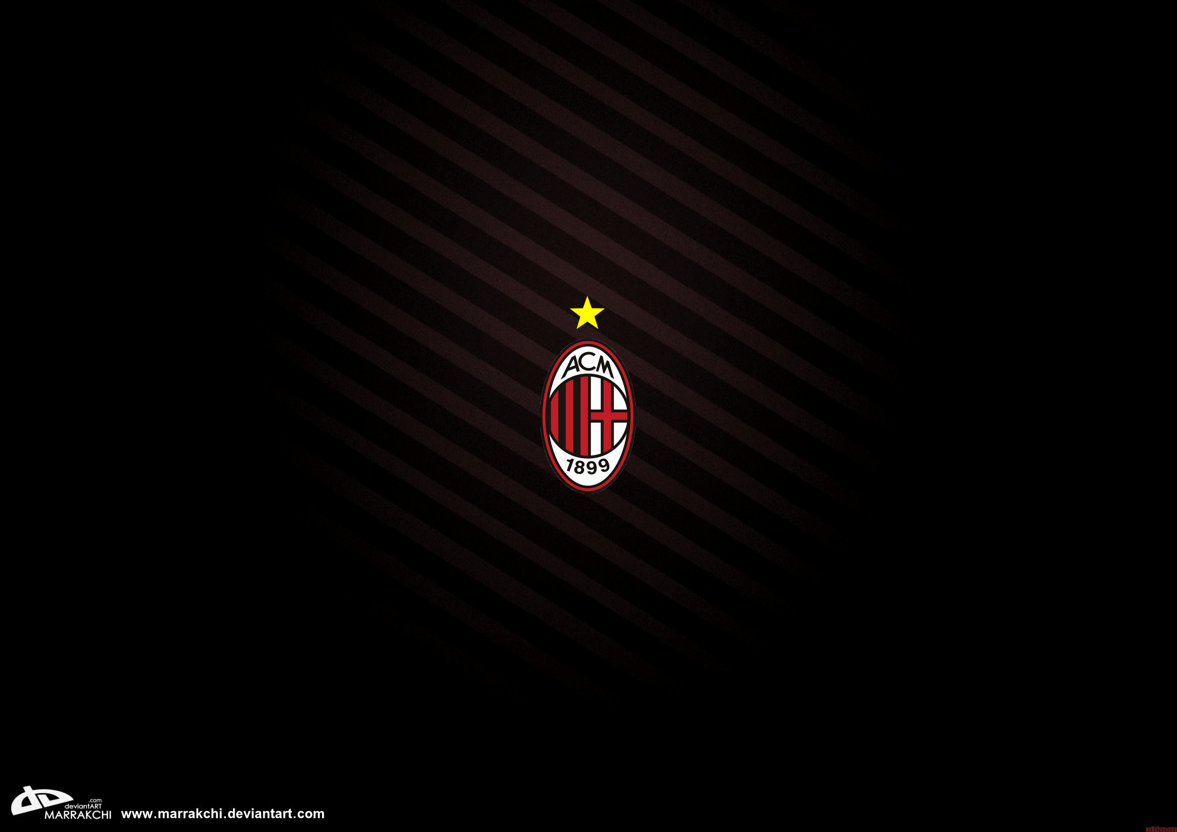 AC Milan, Stemma, Sfondo nero, Minimalista, Full HD, wallpaper per PC