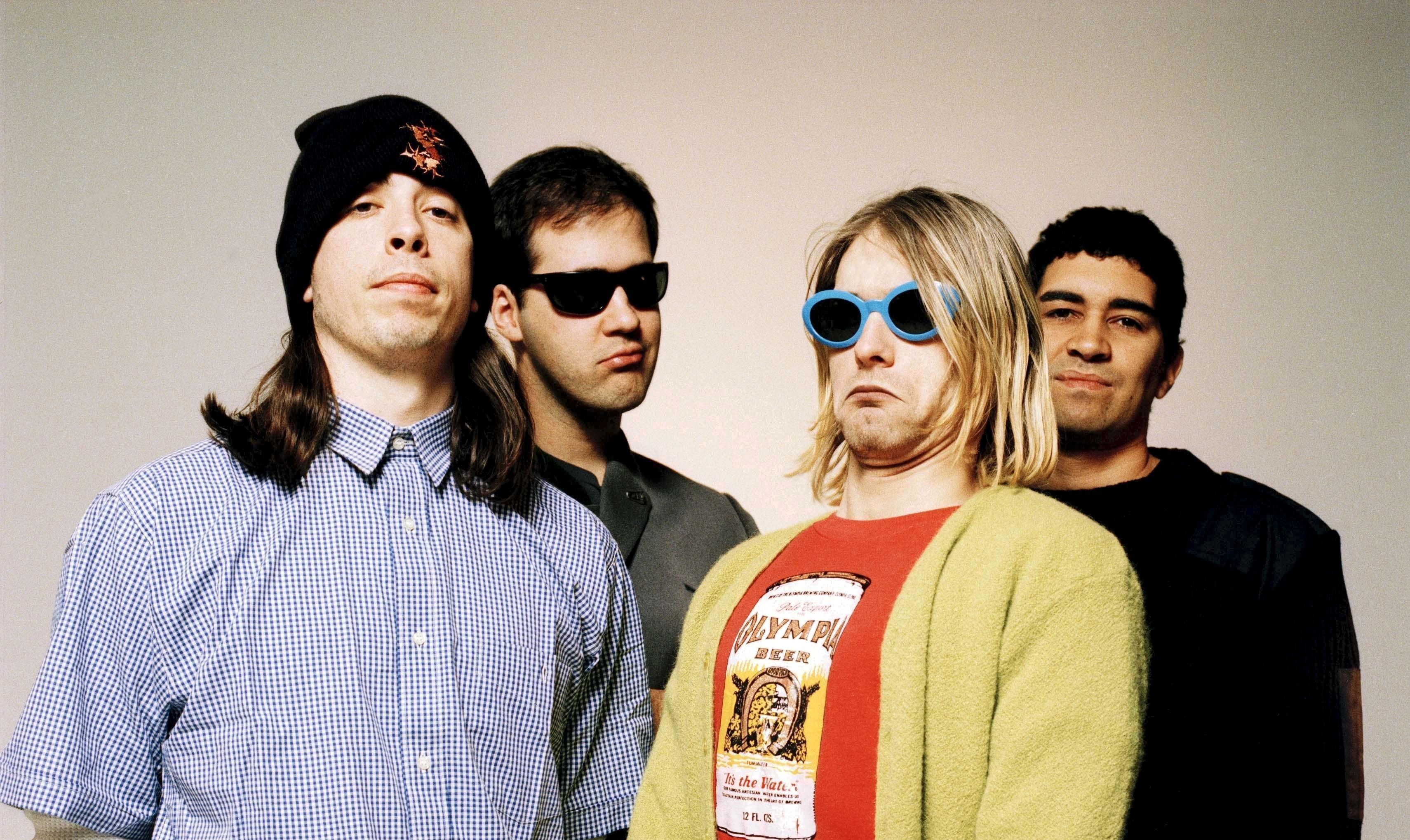 Nirvana, Kurt Cobain, Dave Grohl, Krist Novoselic, Pat Smear, 2K, wallpaper per portatile