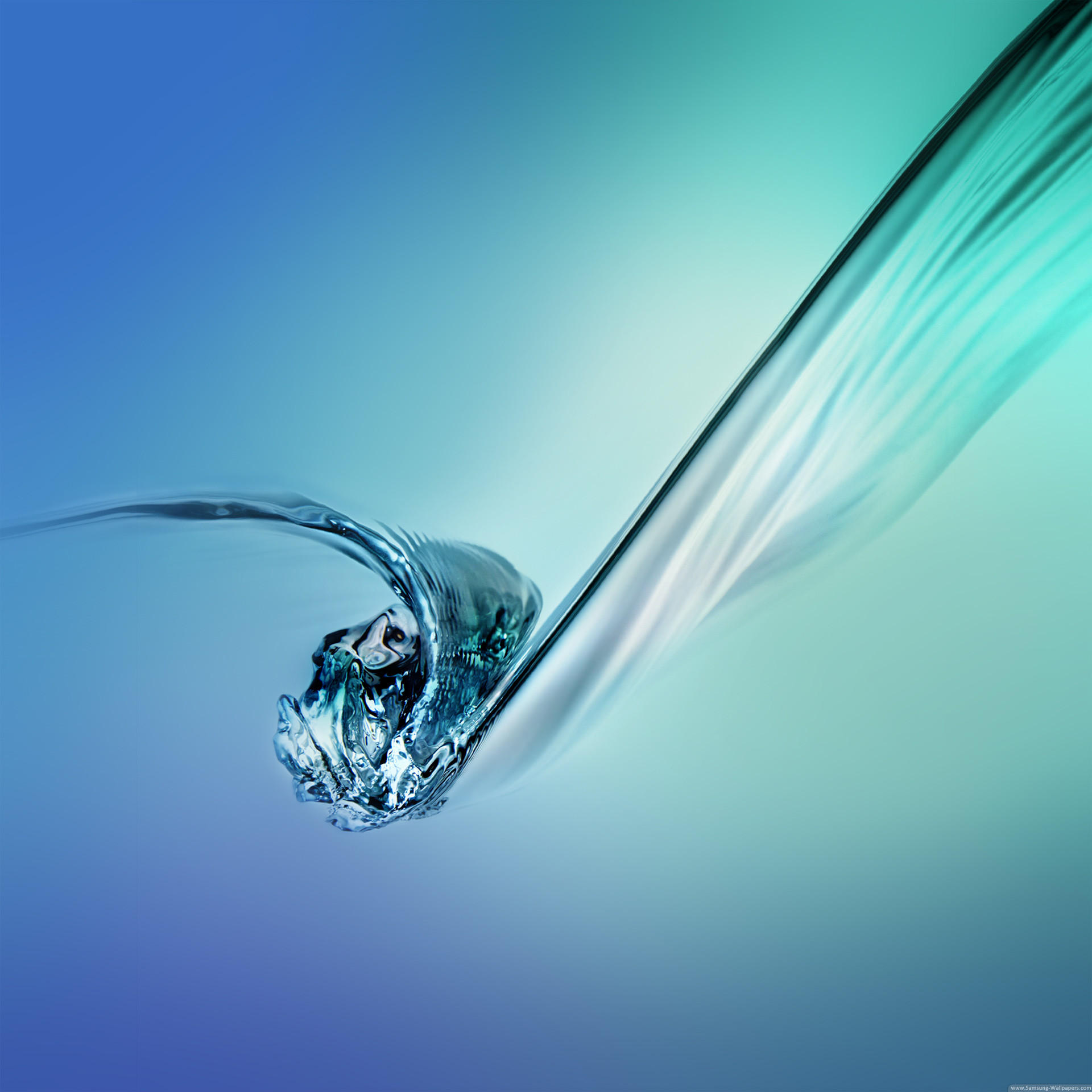 Samsung Galaxy Tab S2, Spruzzo d'acqua, Turchese, Astratto, Full HD, wallpaper per tablet