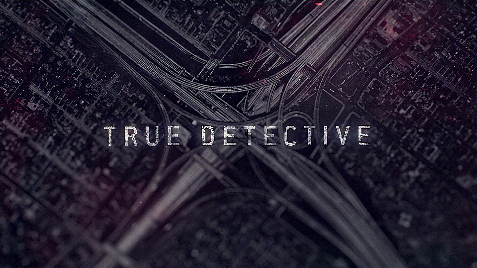 True Detective, Logo, Autostrade, Vista aerea, Full HD, sfondo per PC e portatile