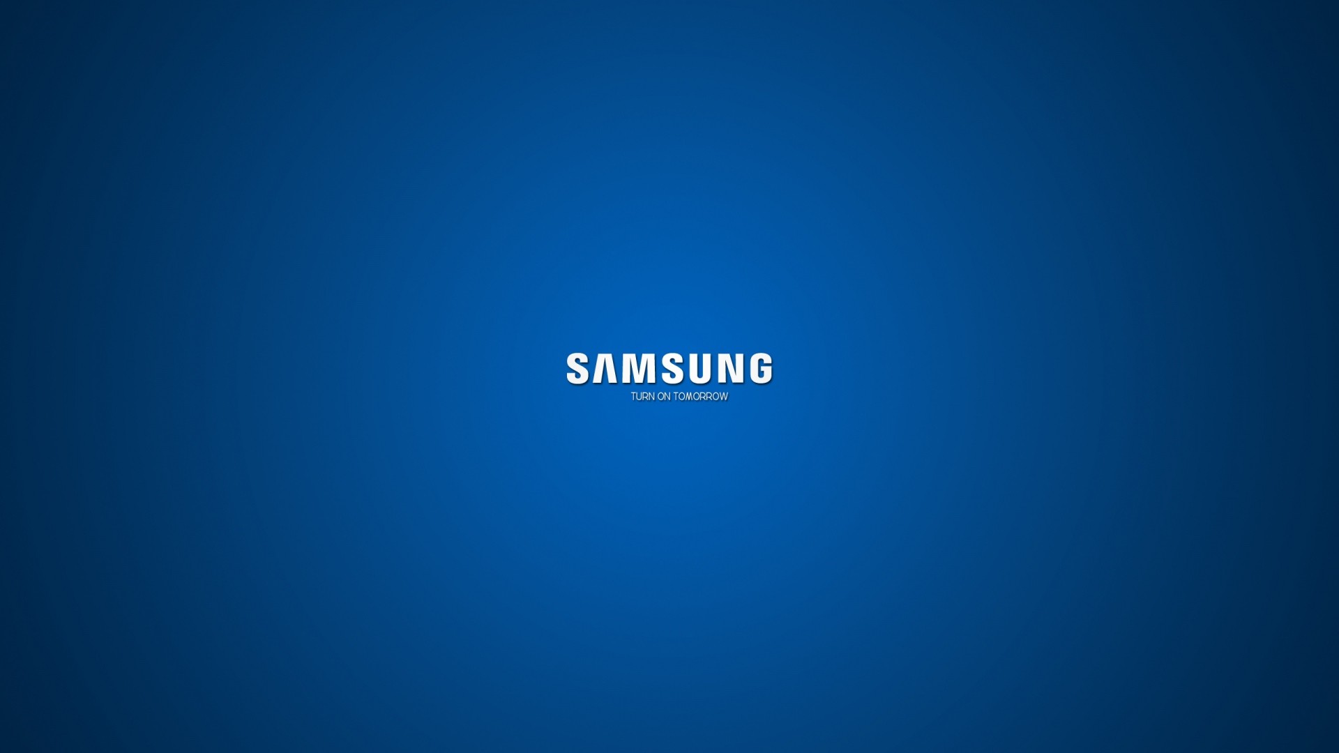 Samsung, Logo, Blu, Minimalismo, 16:9 Full HD, wallpaper widescreen