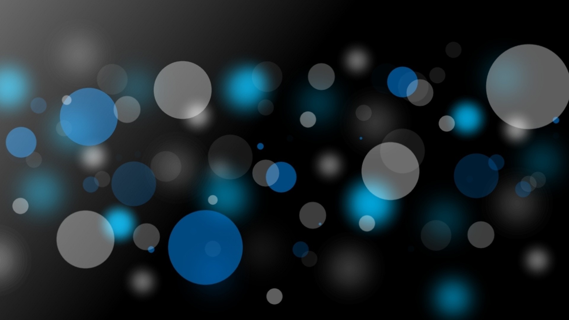 Bokeh, Cerchi, Astratto, Blu, Full HD, wallpaper per PC