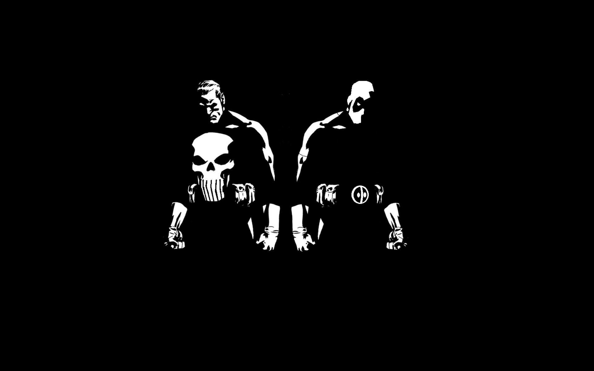 Frank Castle, Daredevil, The Punisher, Marvel, Bianco e nero, 1920x1200, sfondo MacBook Pro