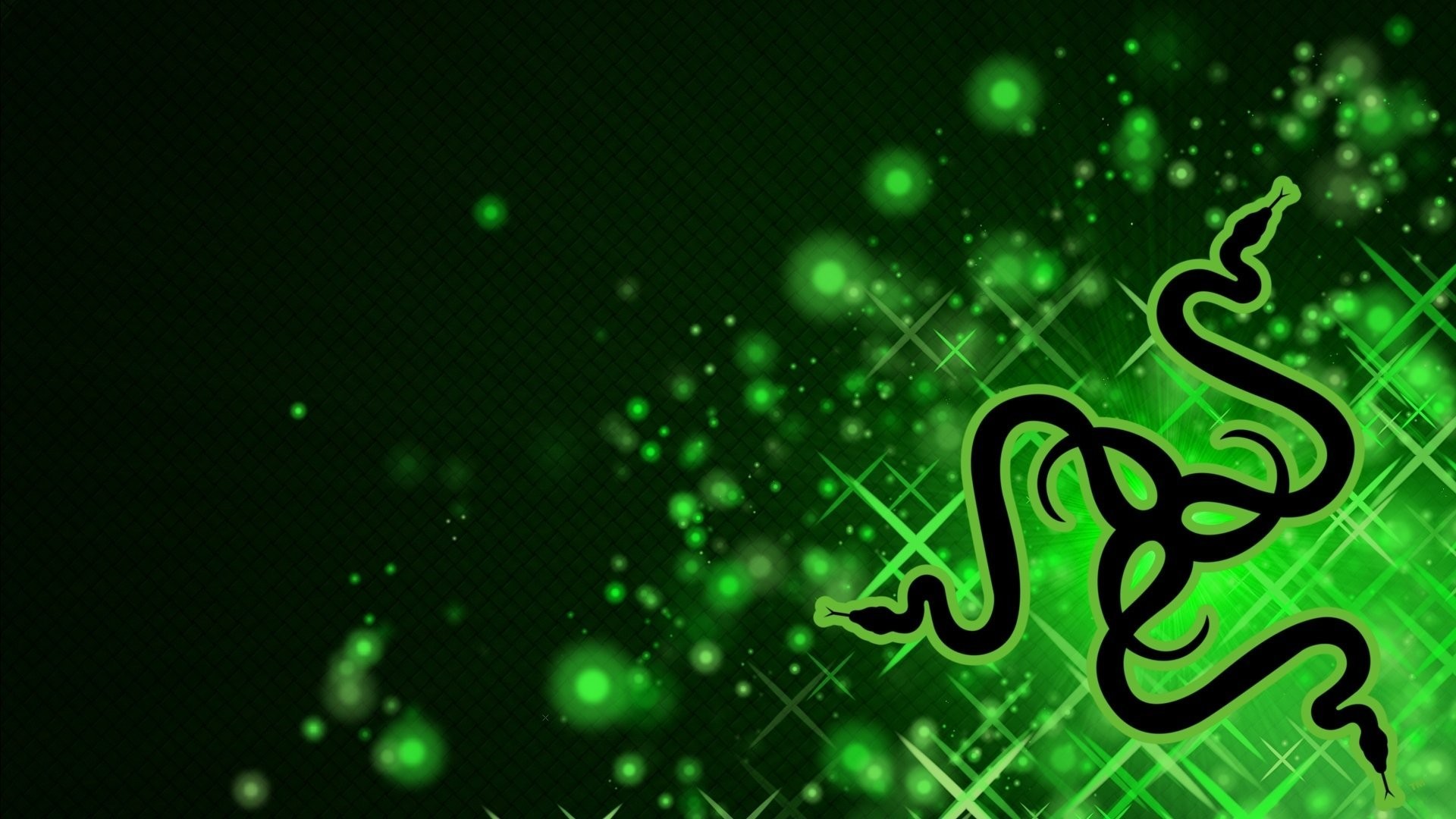 Razer, Logo Razer, Bokeh, Verde, Full HD 1080p, sfondo desktop