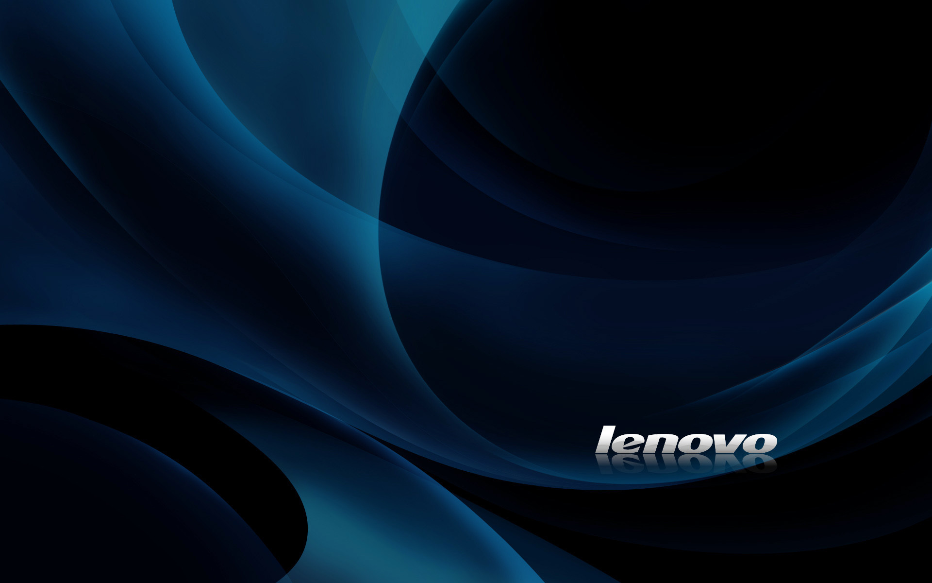 Lenovo, Onde astratte, Blu scuro, sfondo desktop Windows 8.1