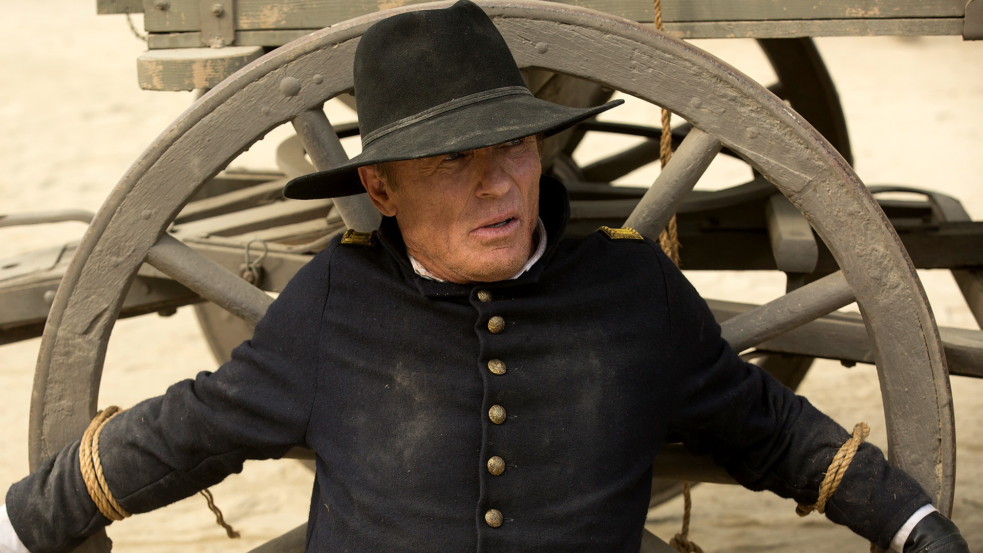 Uomo in nero, Ed Harris, Westworld, Ruota di carro, Full HD, sfondo Windows 11
