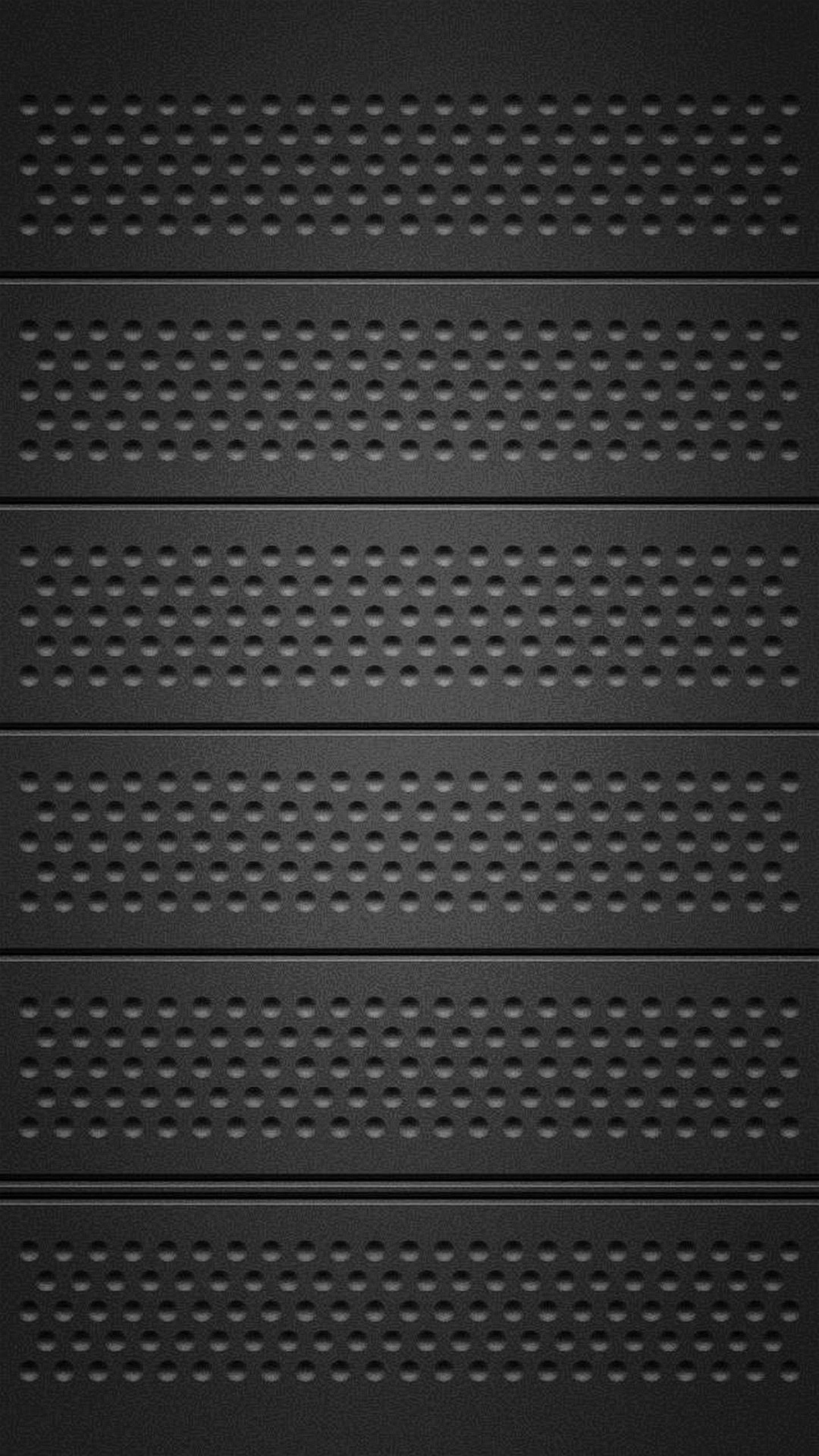 Griglia metallica, Texture, Nero, QHD+, sfondo per iPhone e Android