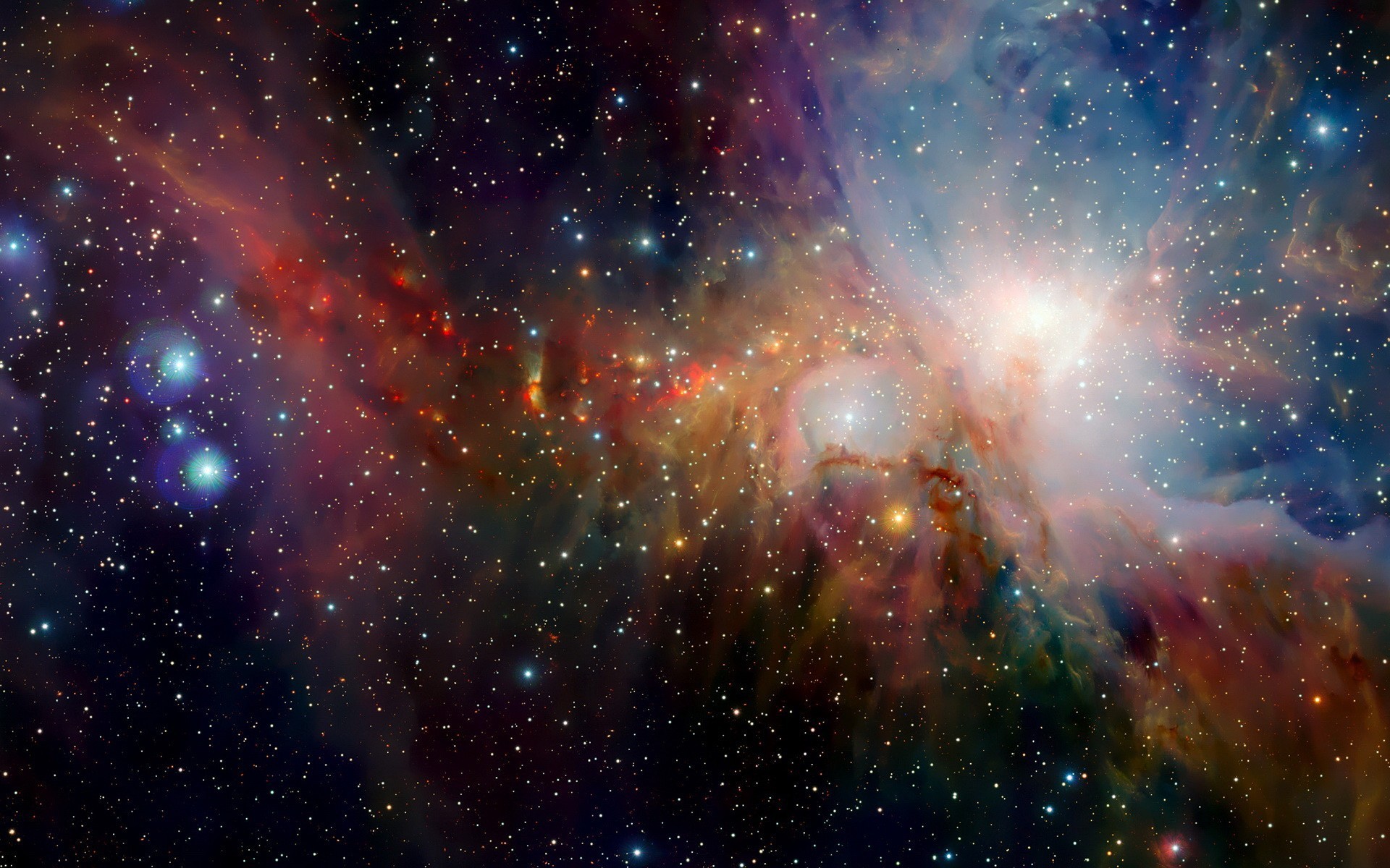 Nebulosa di Orione, Spazio, Stelle, wallpaper iOS 7