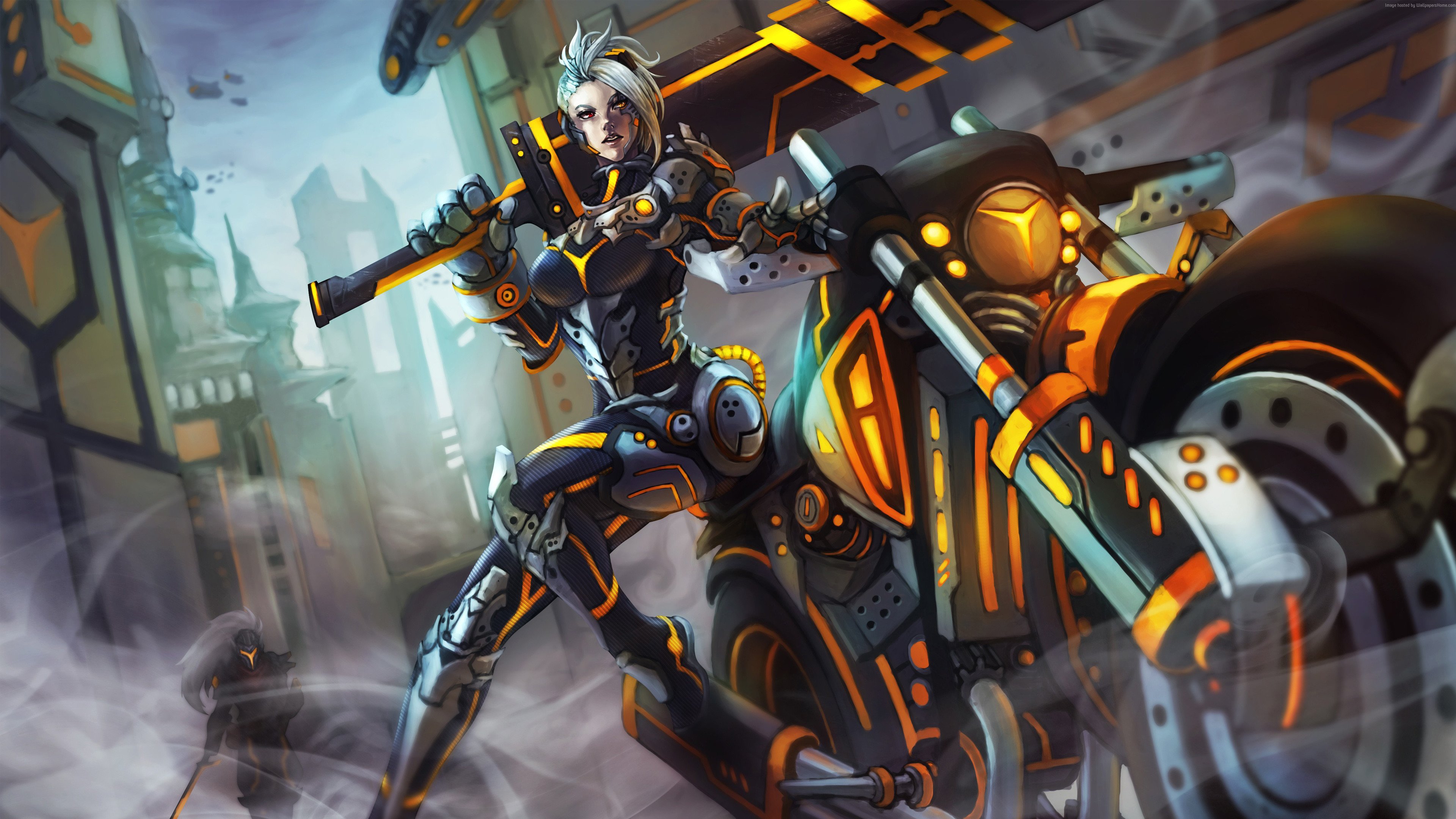 Riven, Arcade Riven, League of Legends, Moto, 4K, sfondo per PC