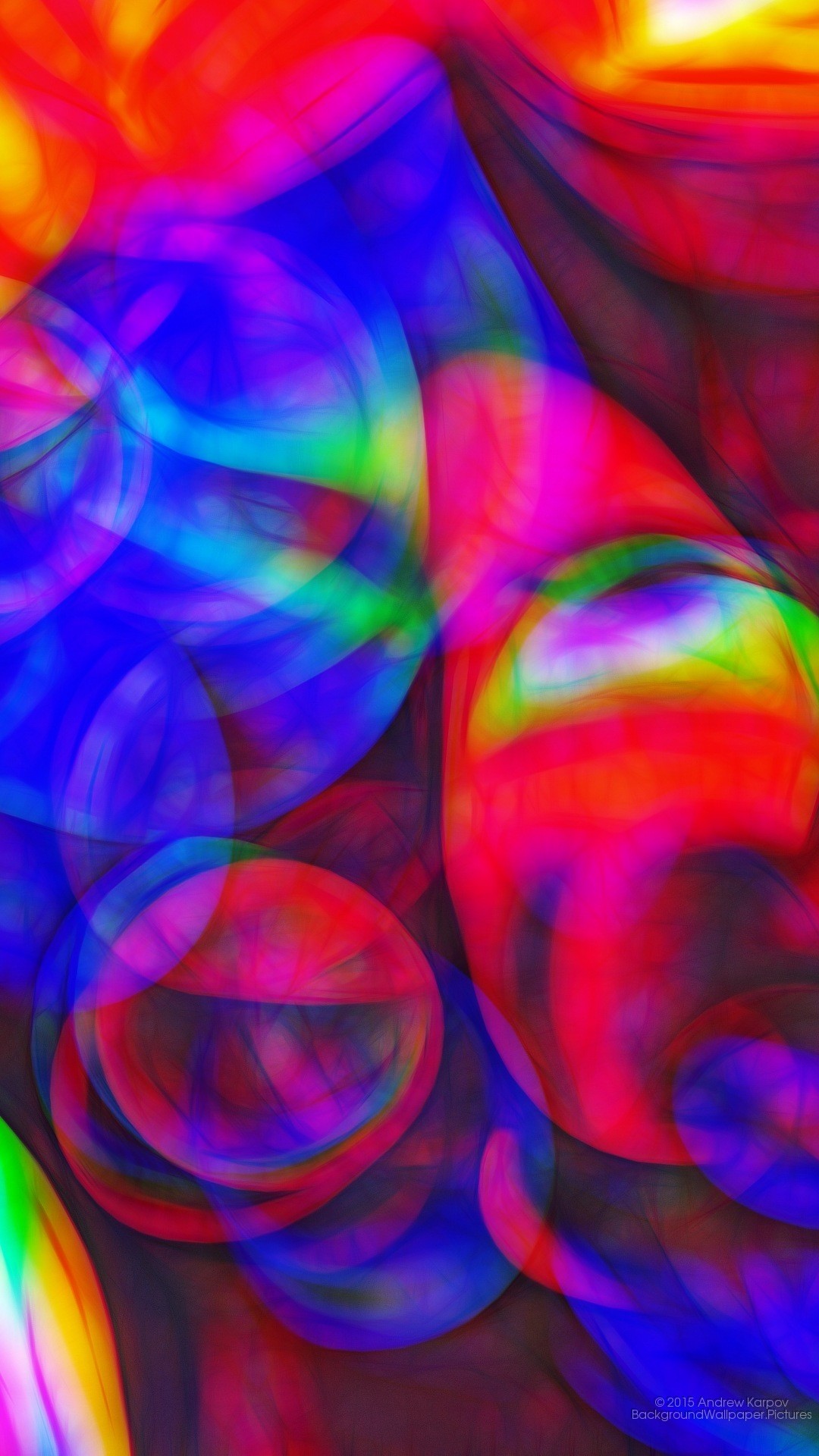 Astratto, Bolle, Colori vivaci, Arte digitale, sfondo Asus Zenfone 3