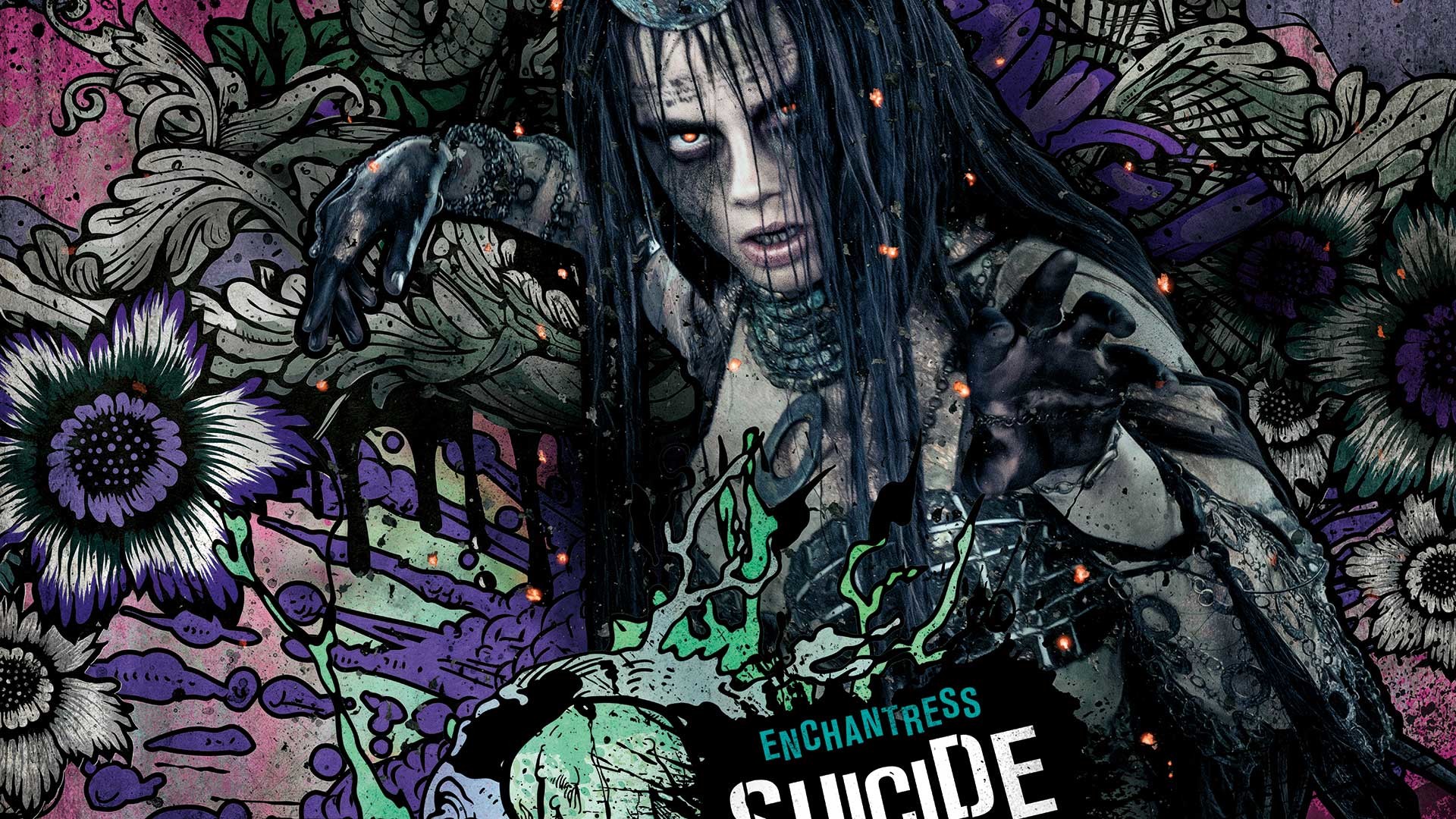 Enchantress, Cara Delevingne, Suicide Squad, Illustrazione, Full HD, sfondo Windows 11
