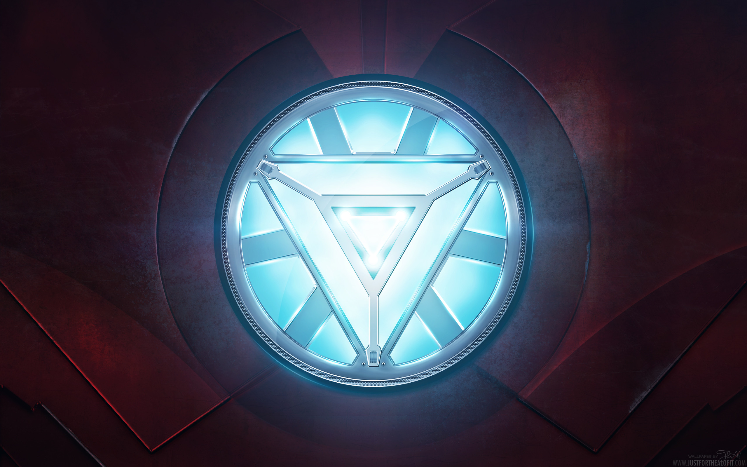 Reattore Arc, Iron Man, Triangolo luminoso, Primo piano, 2560x1600, sfondo per PC