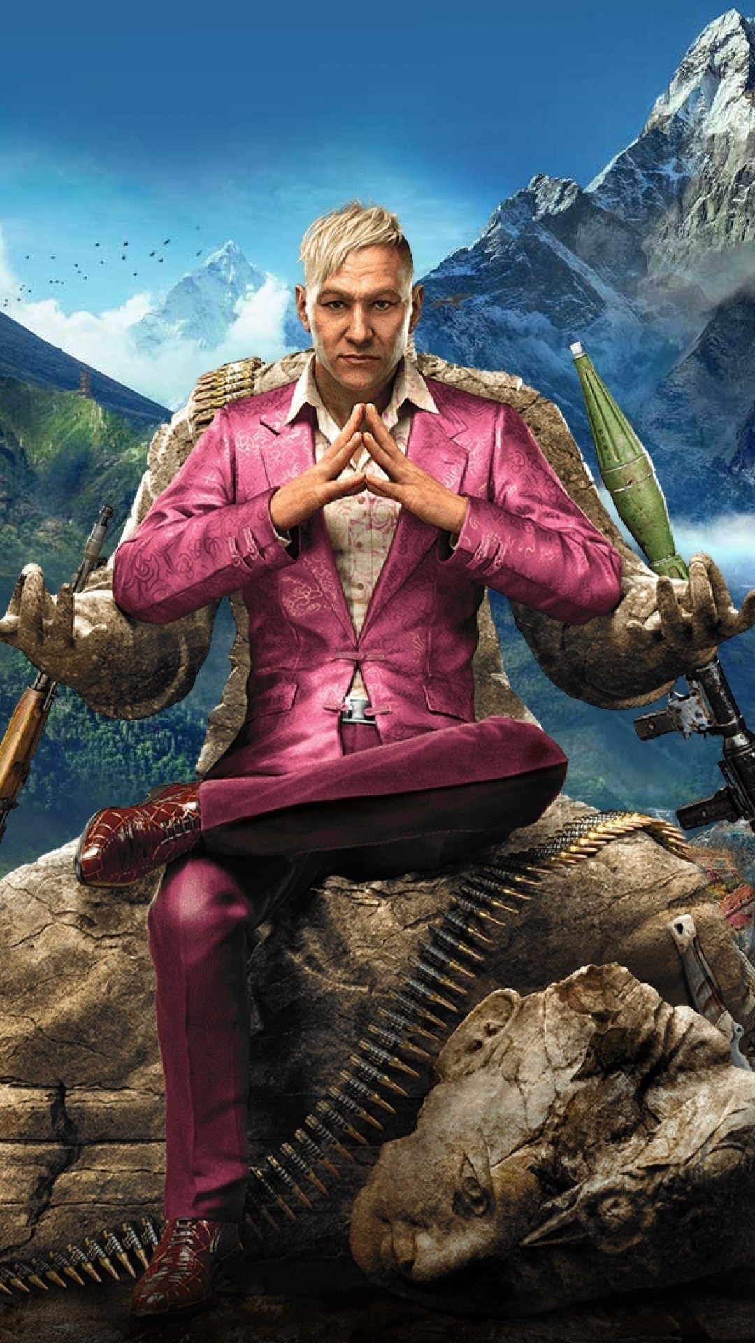 Pagan Min, Far Cry 4, Trono di roccia, Full HD, wallpaper per smartphone