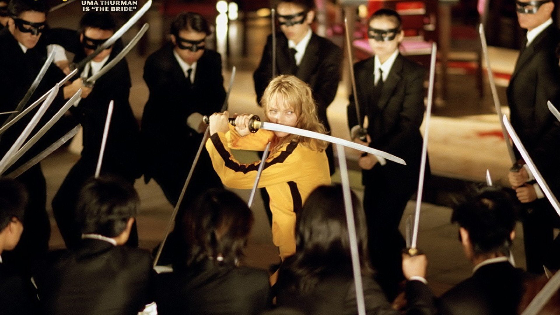 Kill Bill: Volume 1, Uma Thurman, La Sposa, Crazy 88, Combattimento, sfondo 16:9 Full HD