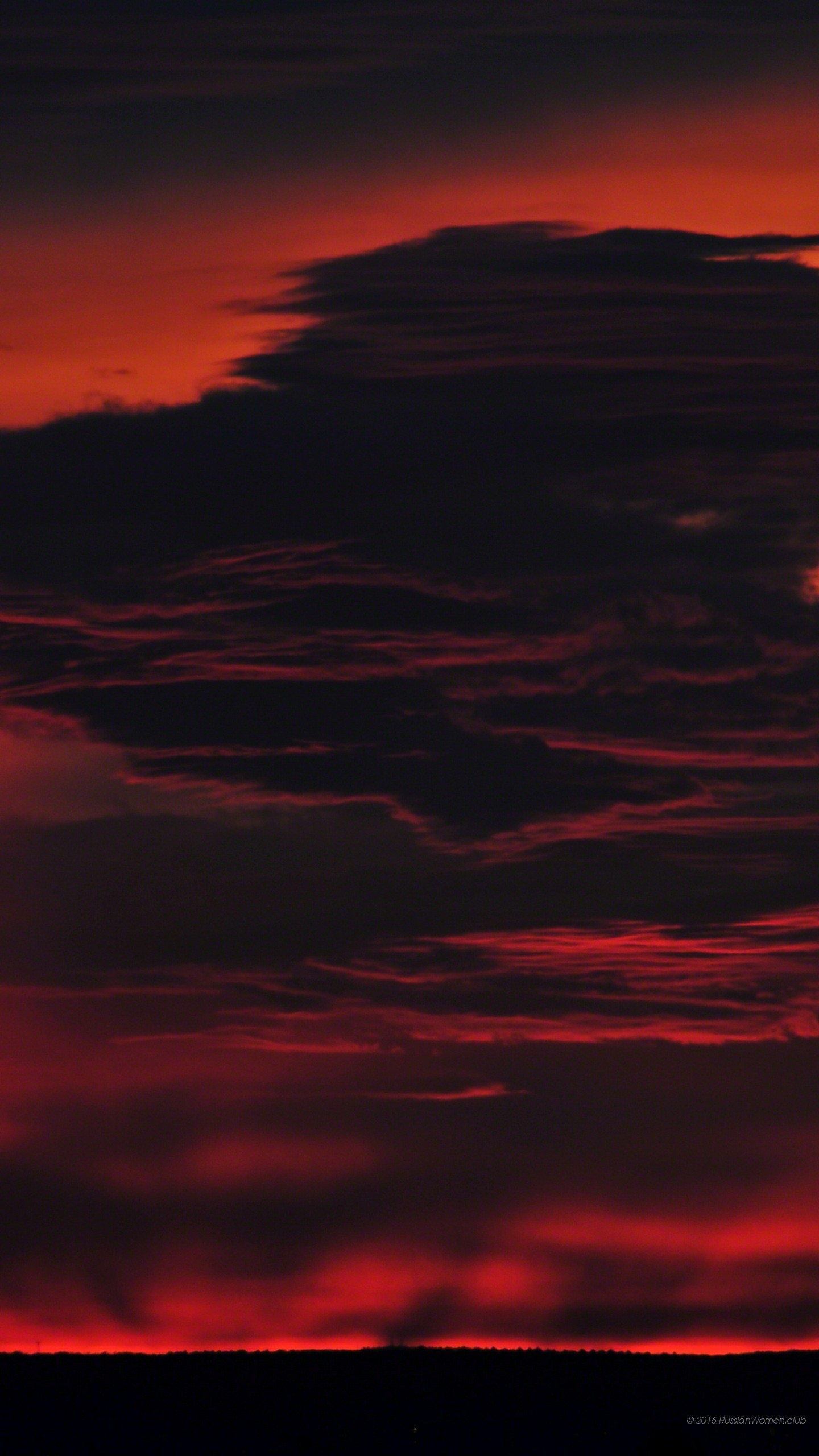 Nuvole, Cielo rosso, Tramonto, sfondo schermata di blocco LG G4