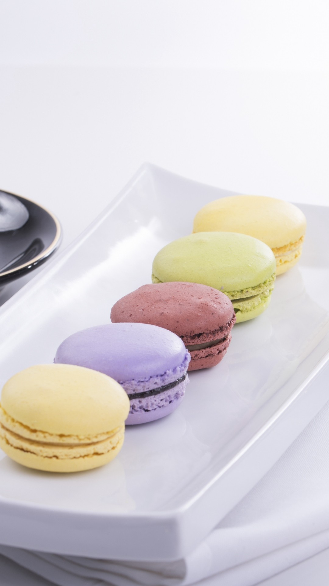 Macarons, Vassoio, Pastello, Full HD, schermata di blocco iPhone
