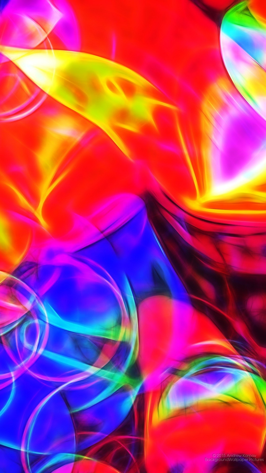 Arte astratta, Colori vivaci, Bolle, sfondo Huawei Full HD
