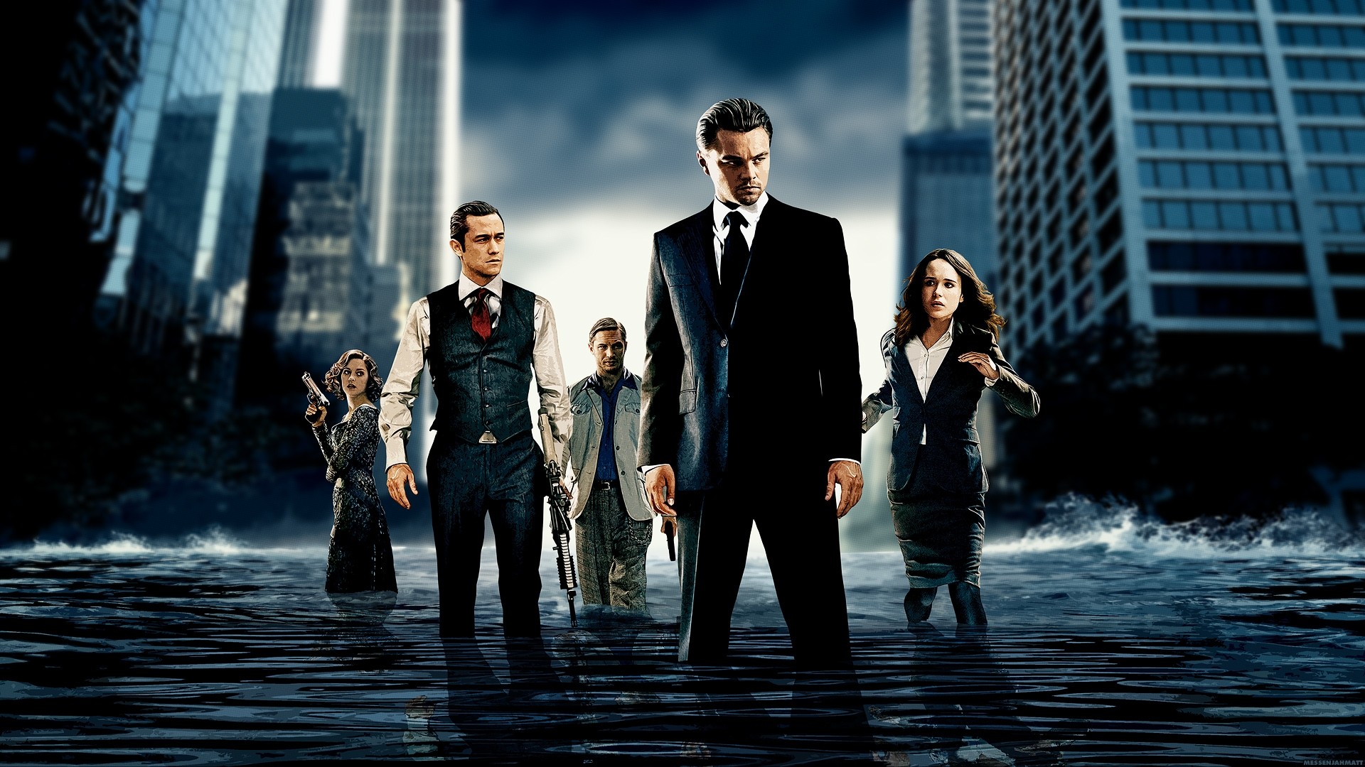 Inception, Leonardo DiCaprio, Joseph Gordon-Levitt, Elliot Page, Tom Hardy, Limbo, Acqua, sfondo per PC