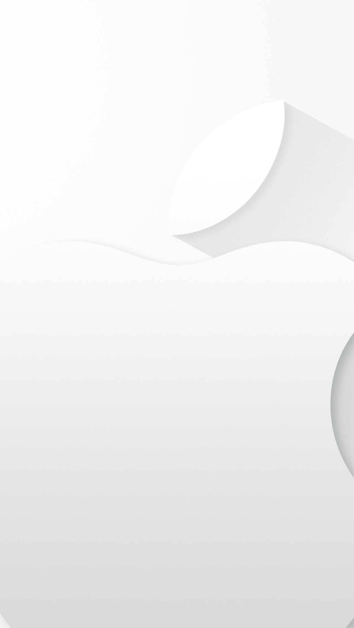 Logo Apple, Bianco, Minimalista, sfondo schermata di blocco iOS 9