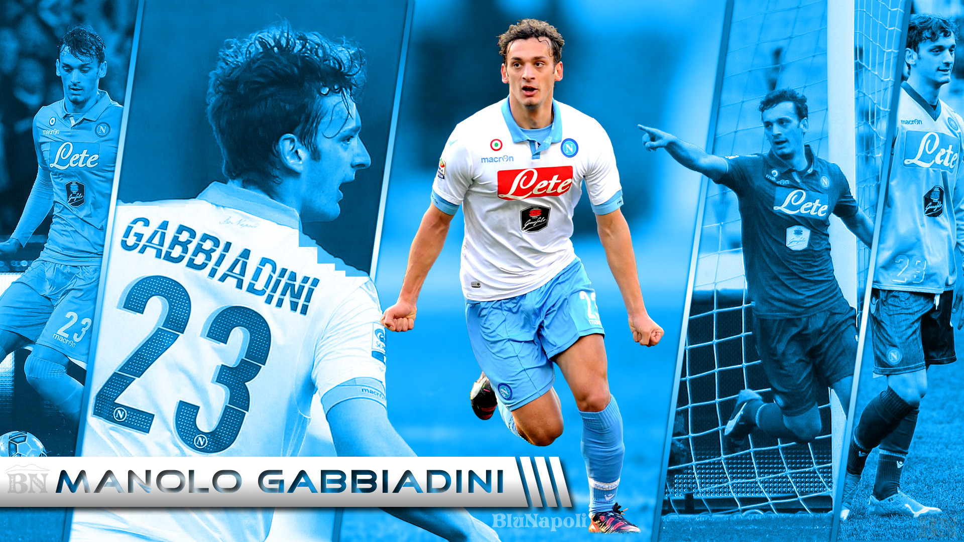 Manolo Gabbiadini, SSC Napoli, Calciatore, Collage, 1920x1080, sfondo per PC