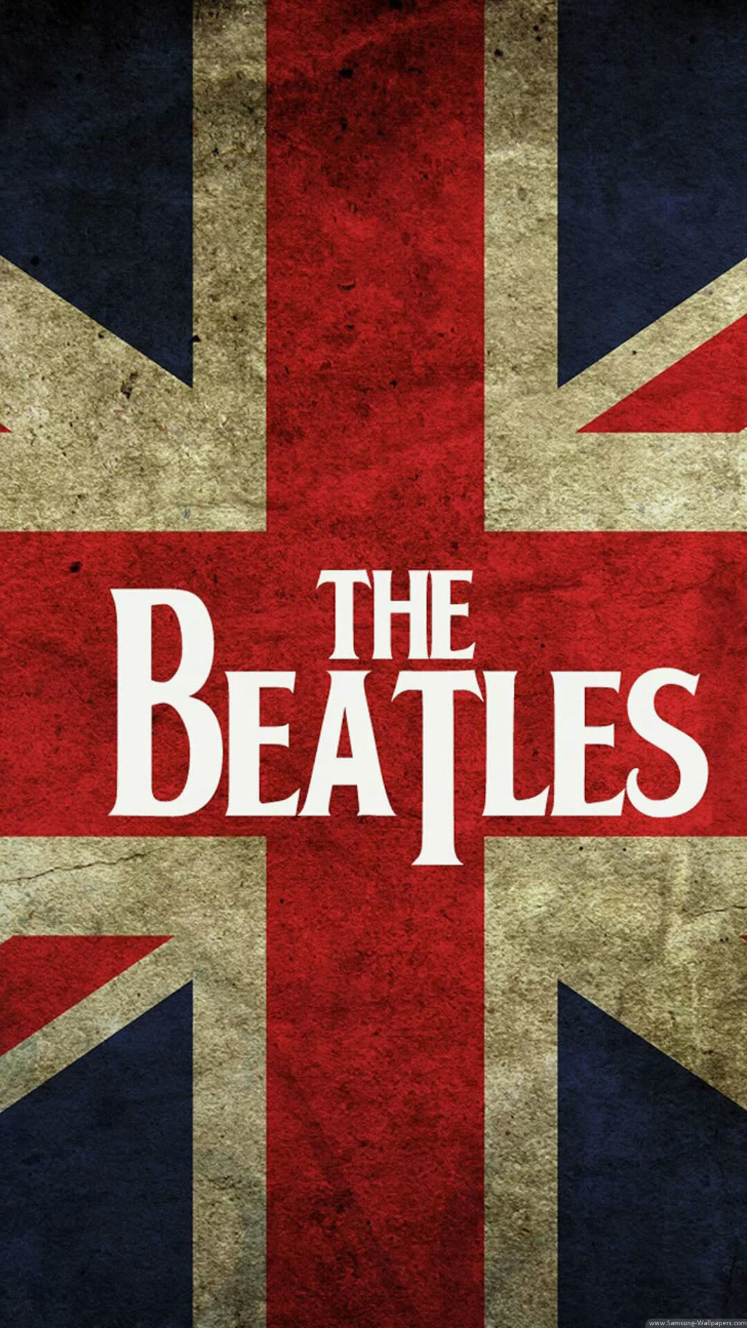 The Beatles, Union Jack, Logo, Stile grunge, sfondo per iPhone e Android