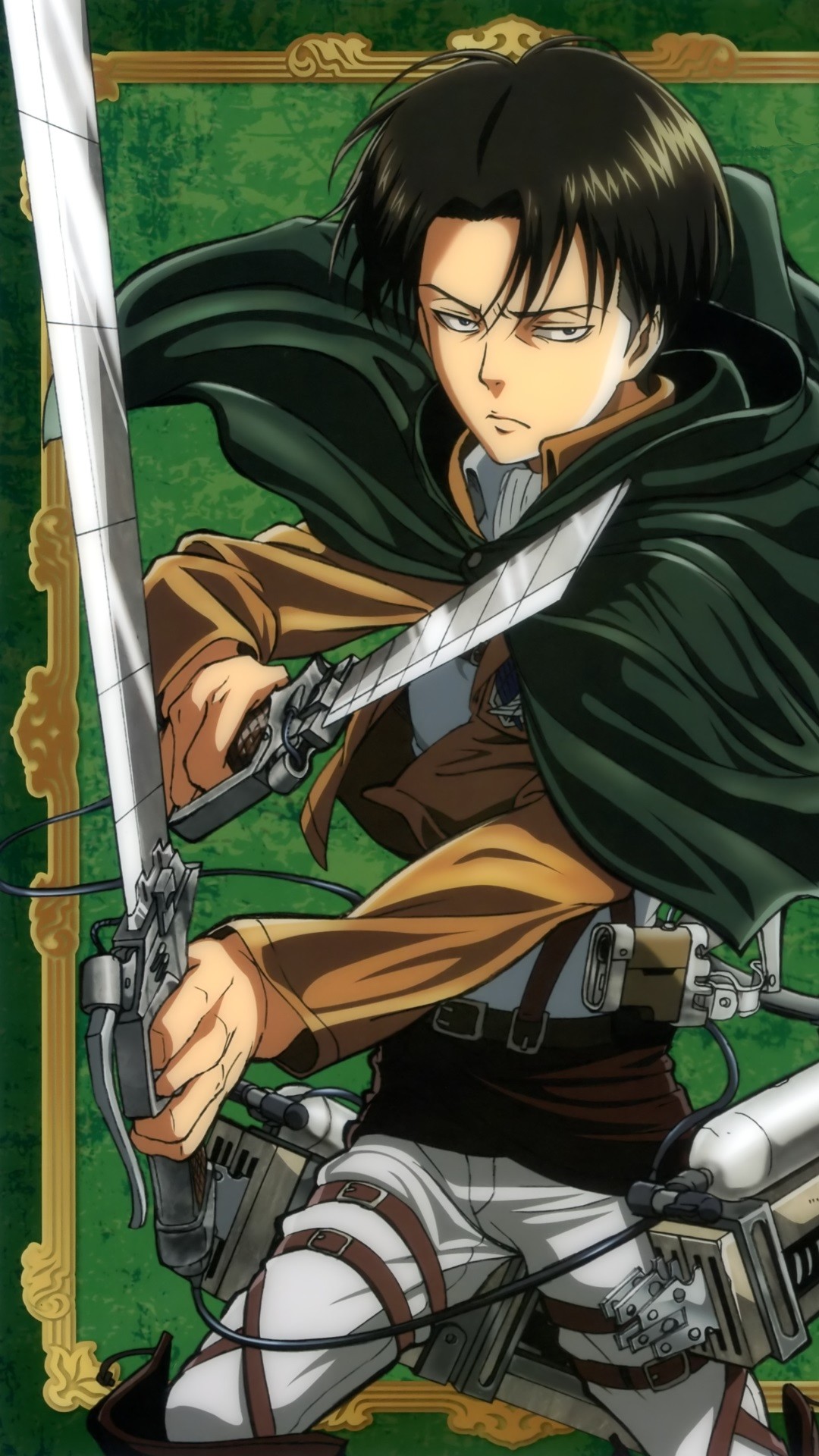 Levi Ackerman, L'attacco dei giganti, Spade, Anime, Full HD, sfondo per iPhone e Android